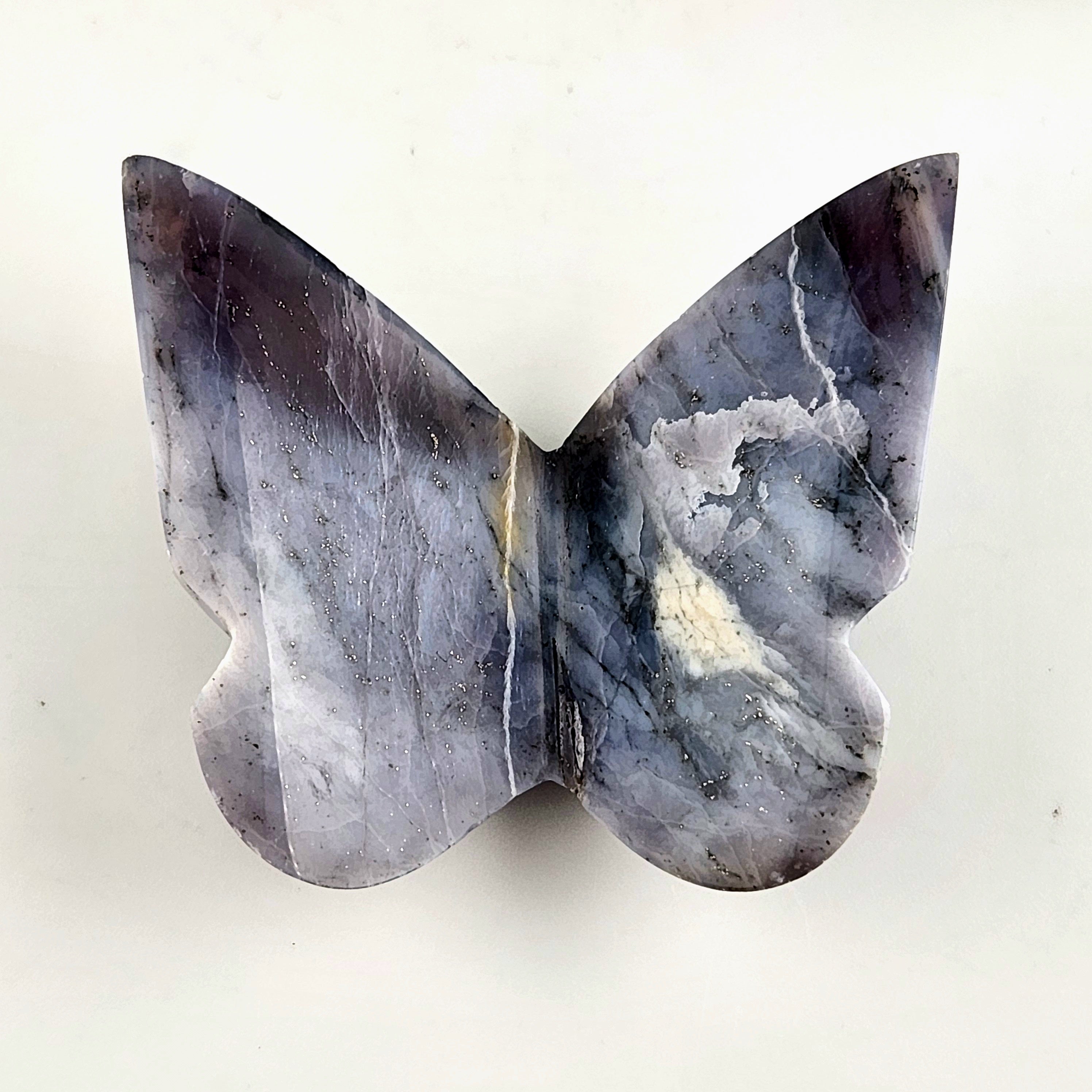 Purple Chalcedony 3D Butterfly