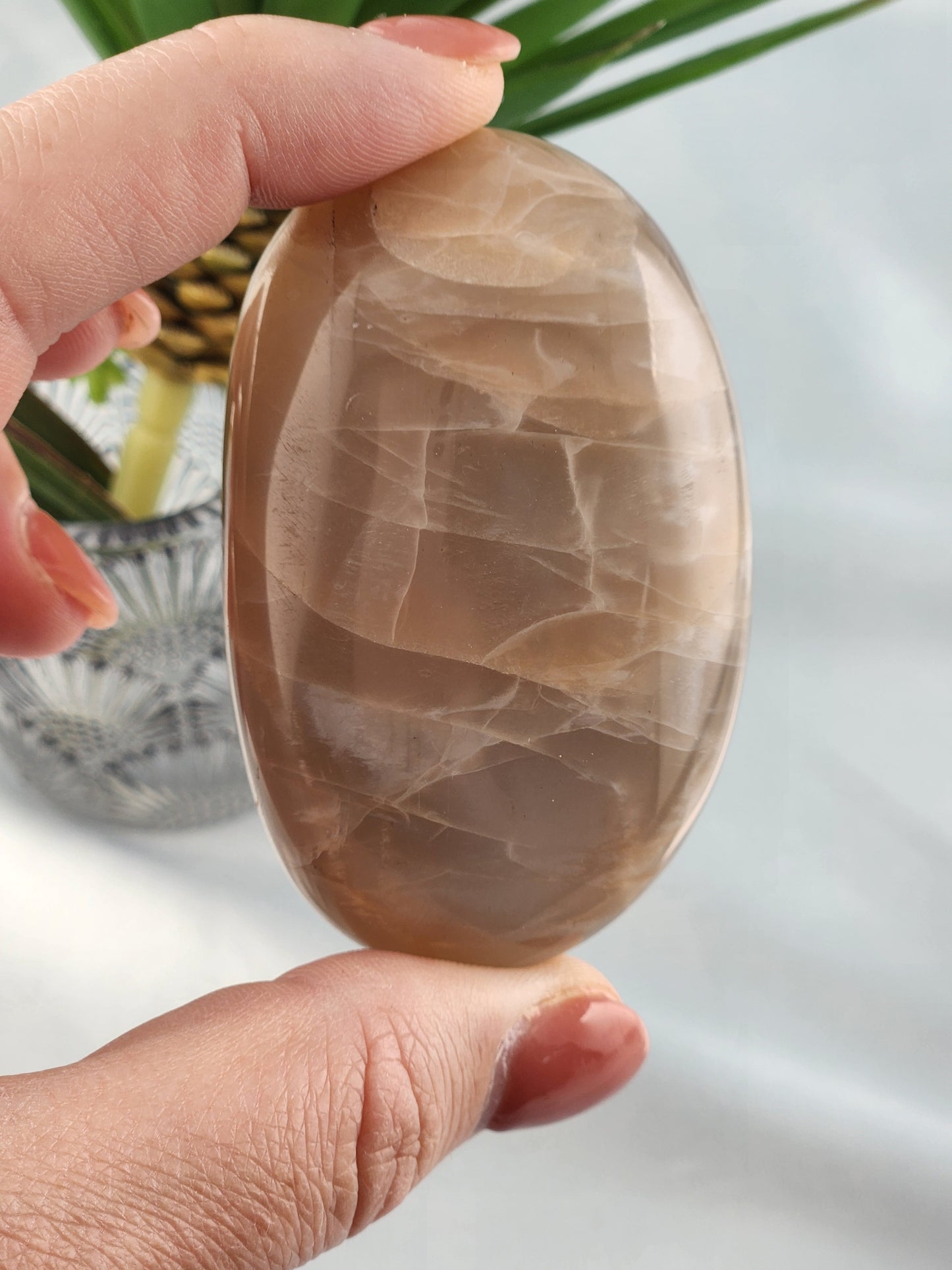 Peach Moonstone Palmstone