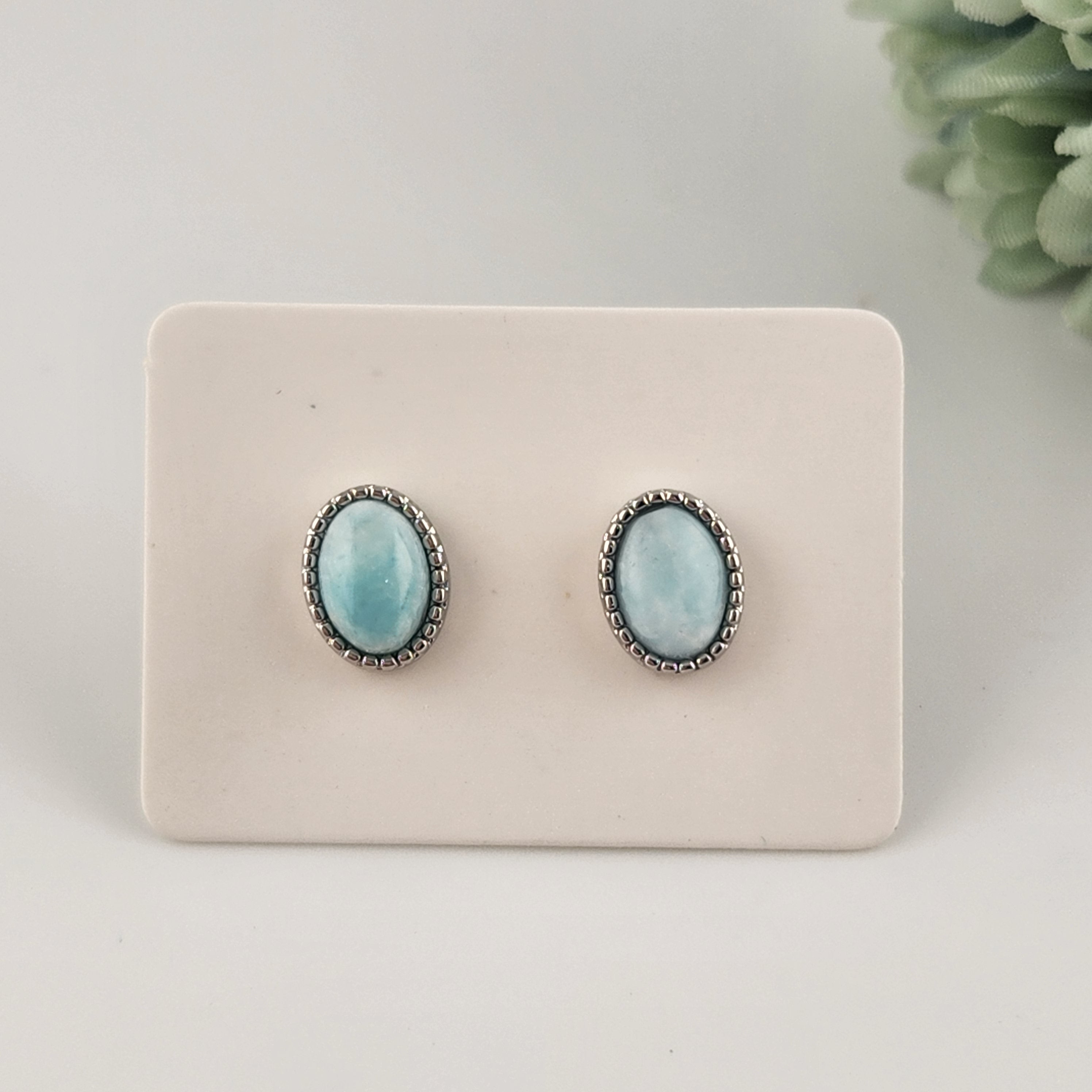 Larimar S925 Earrings