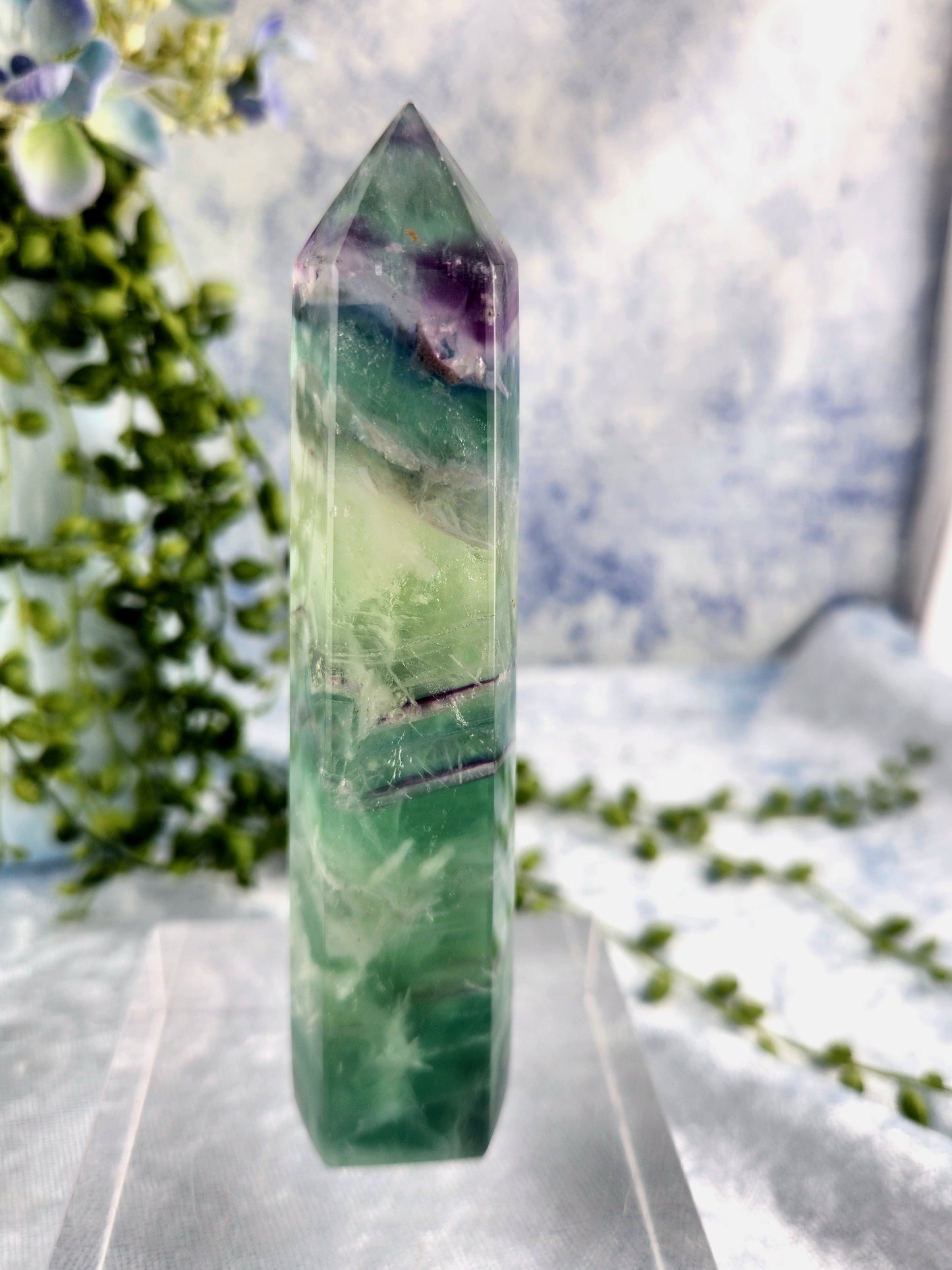 Feather Fluorite Tower