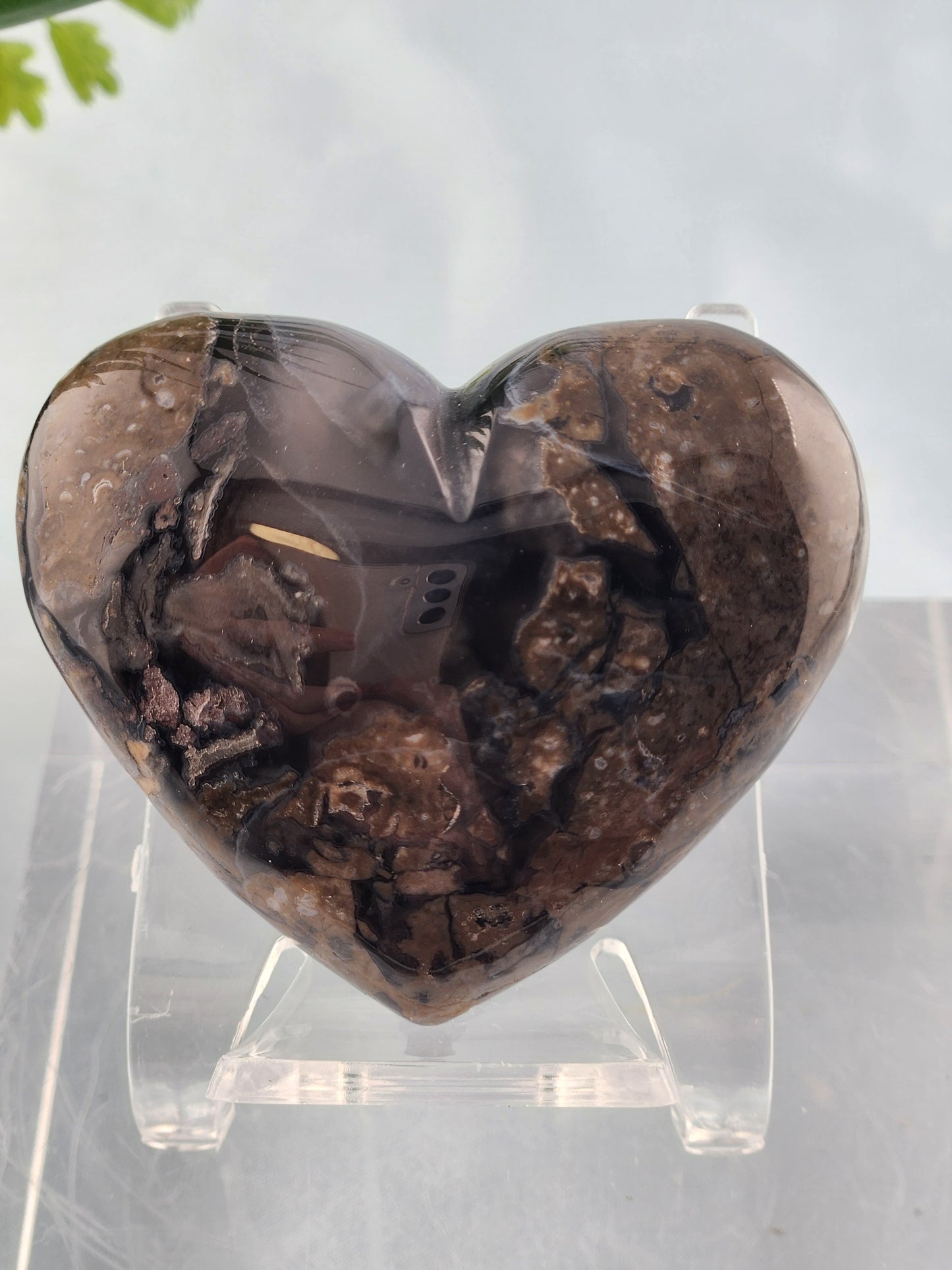 Volcanic Agate Heart