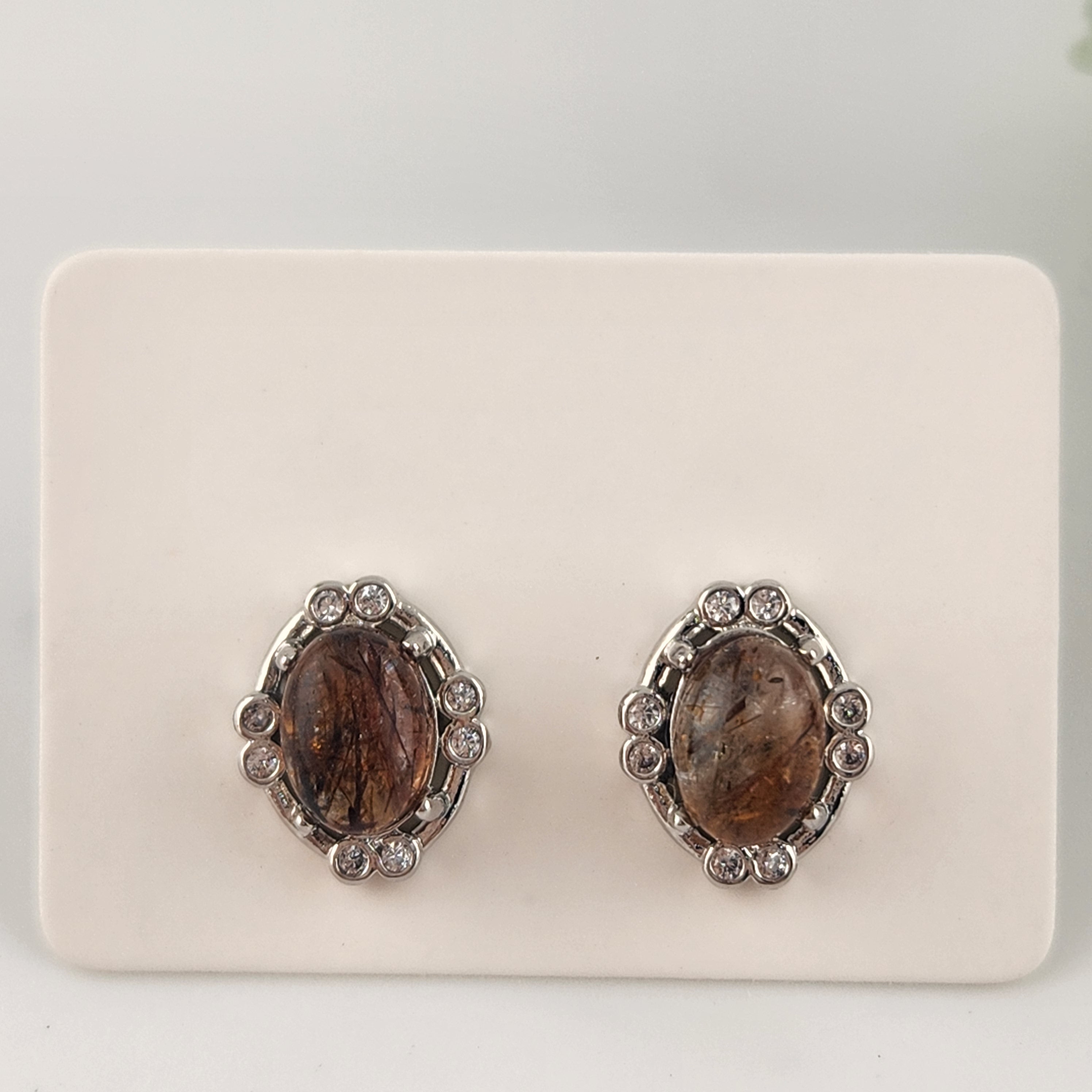 Copper Rutile Quartz S295 Earrings