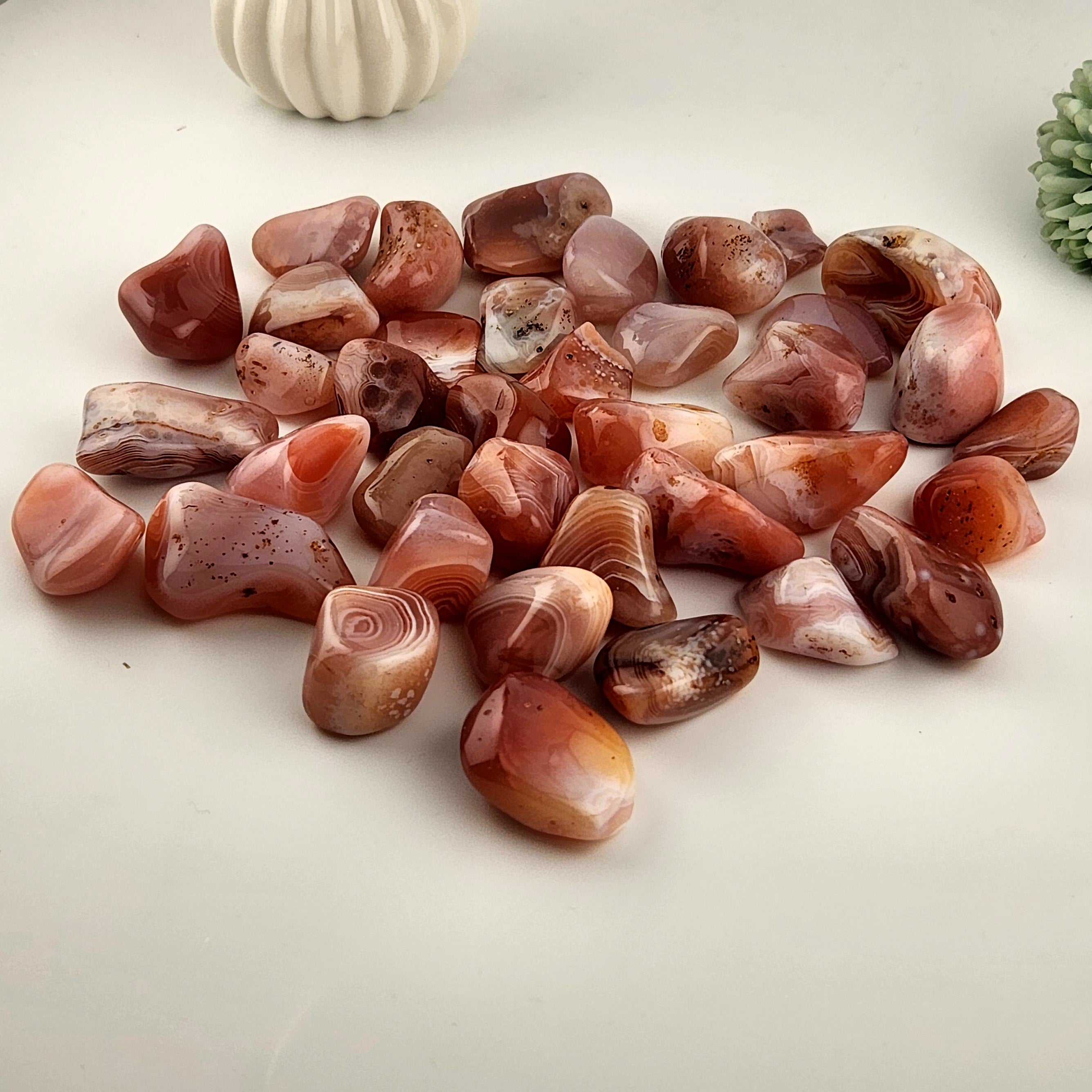 Pink Botswana Agate Tumble