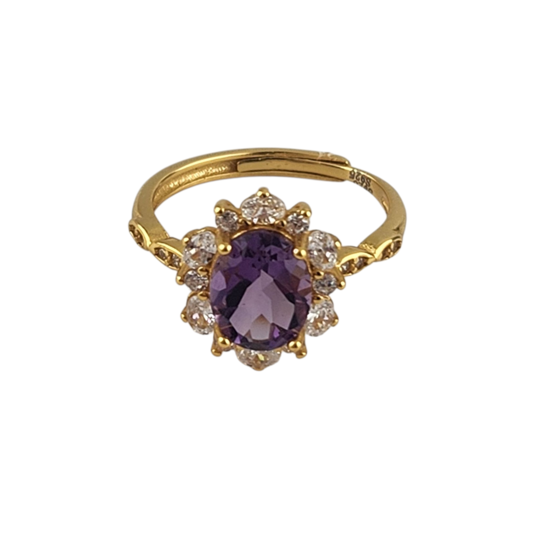 Gold Amethyst Ring