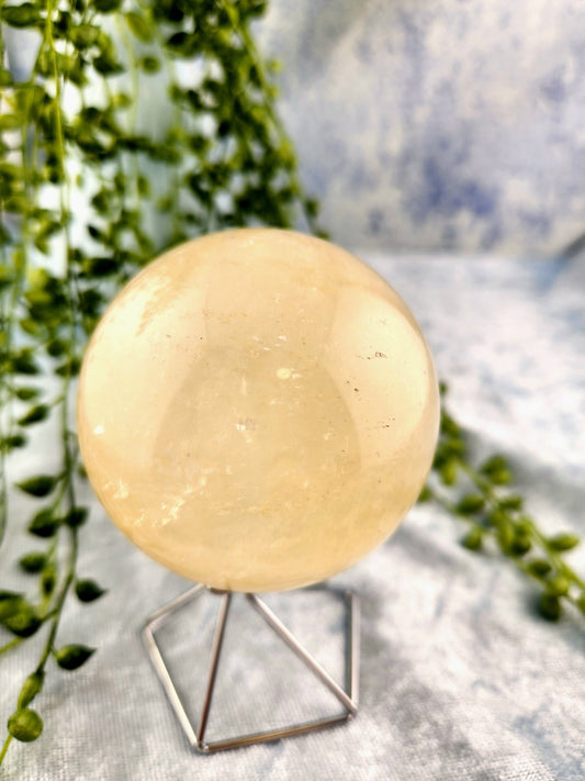 Honey Calcite Sphere