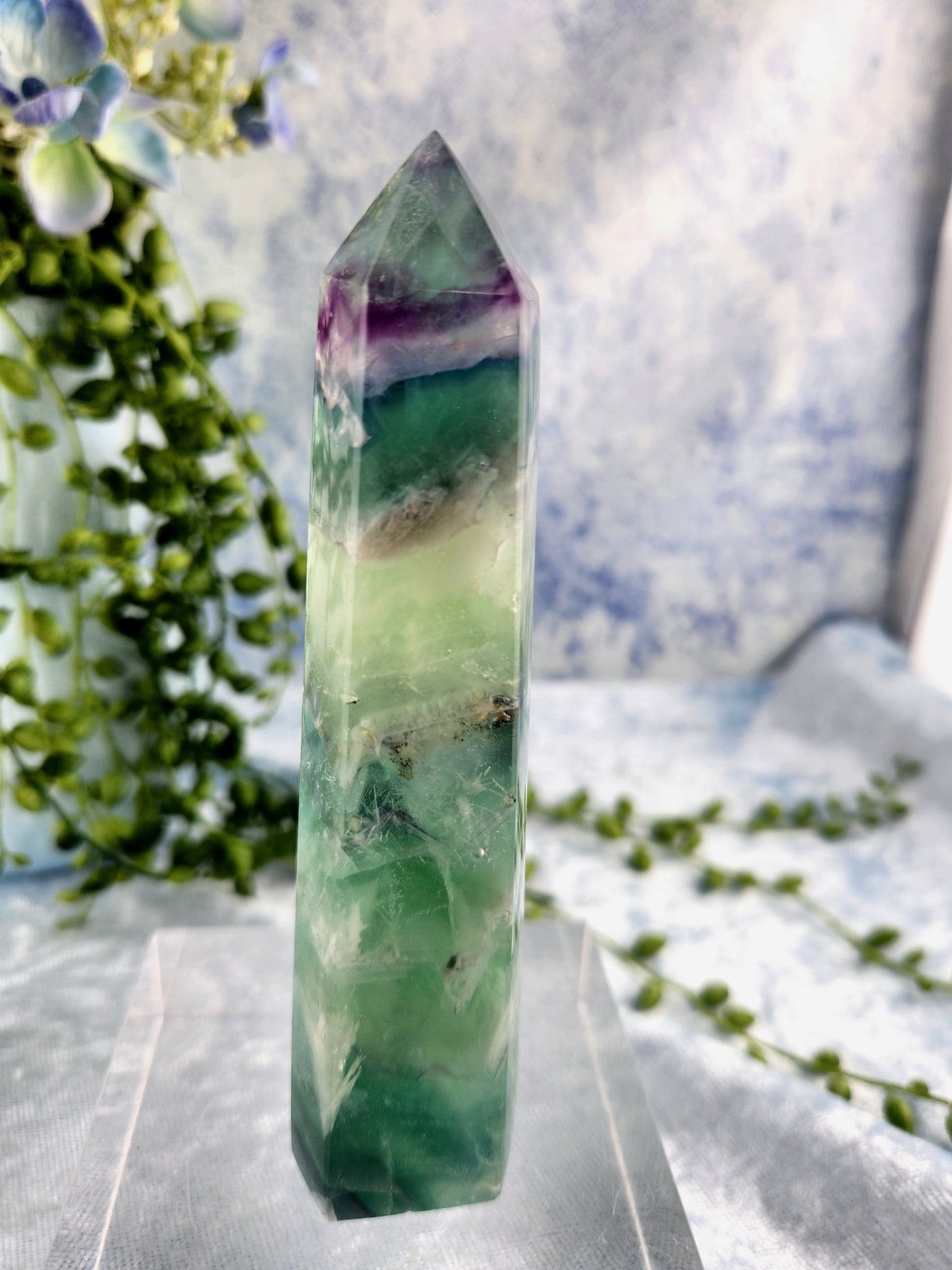 Feather Fluorite Tower