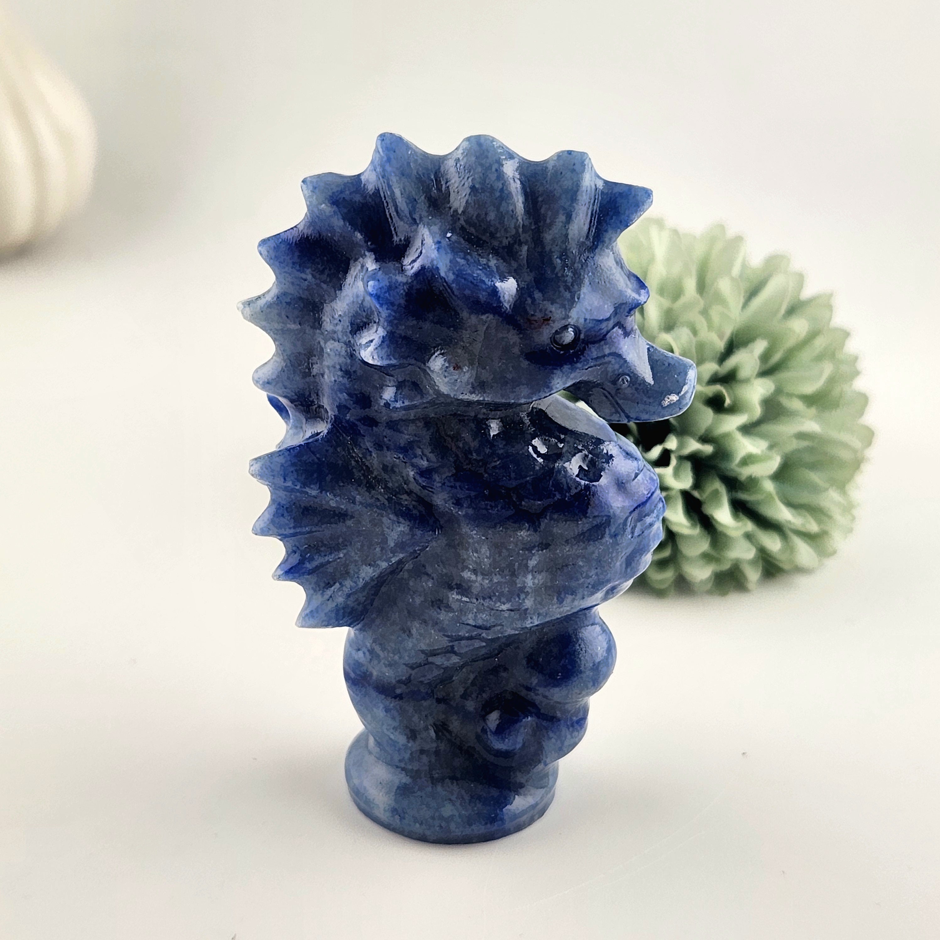 Blue Aventurine Seahorse