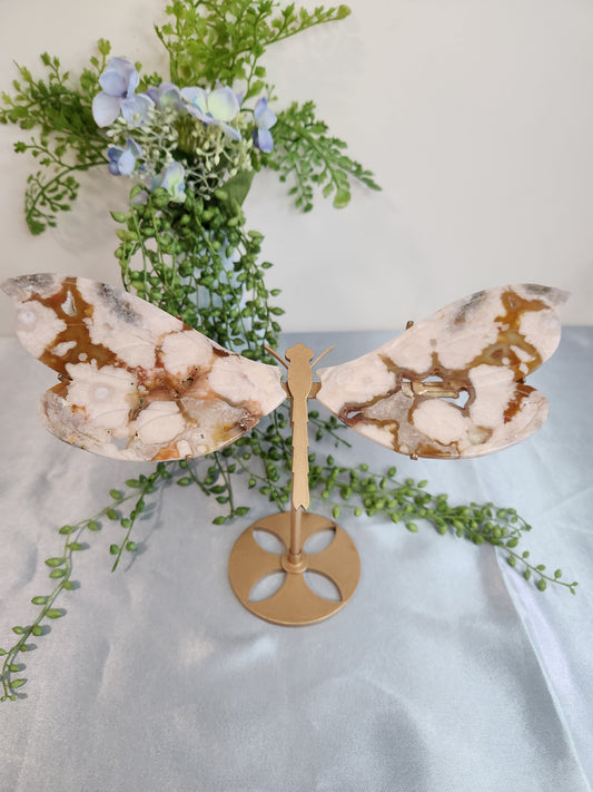 Flower Agate Dragonfly Wings