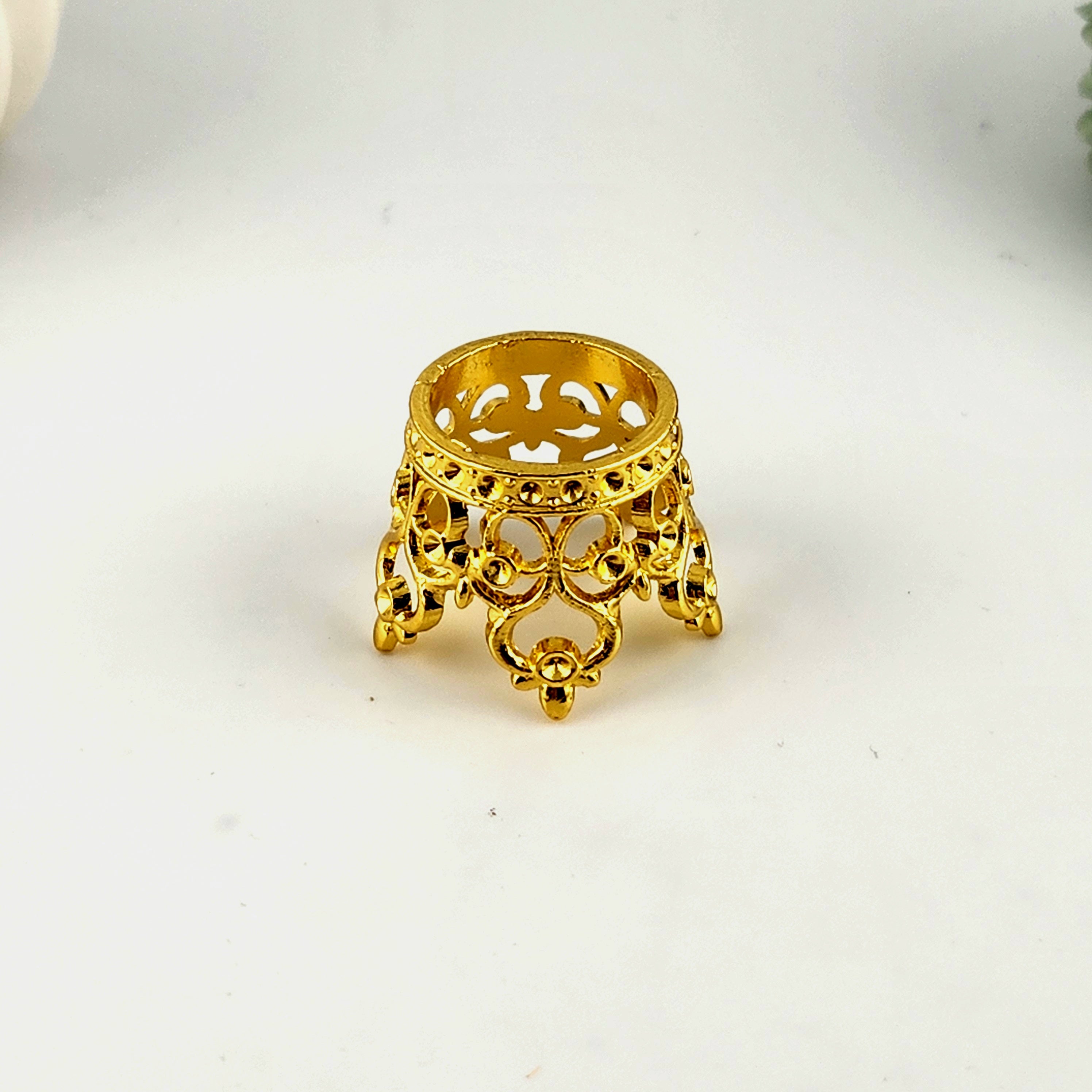 Gold Crown Sphere Stand (Without Rhinestones)