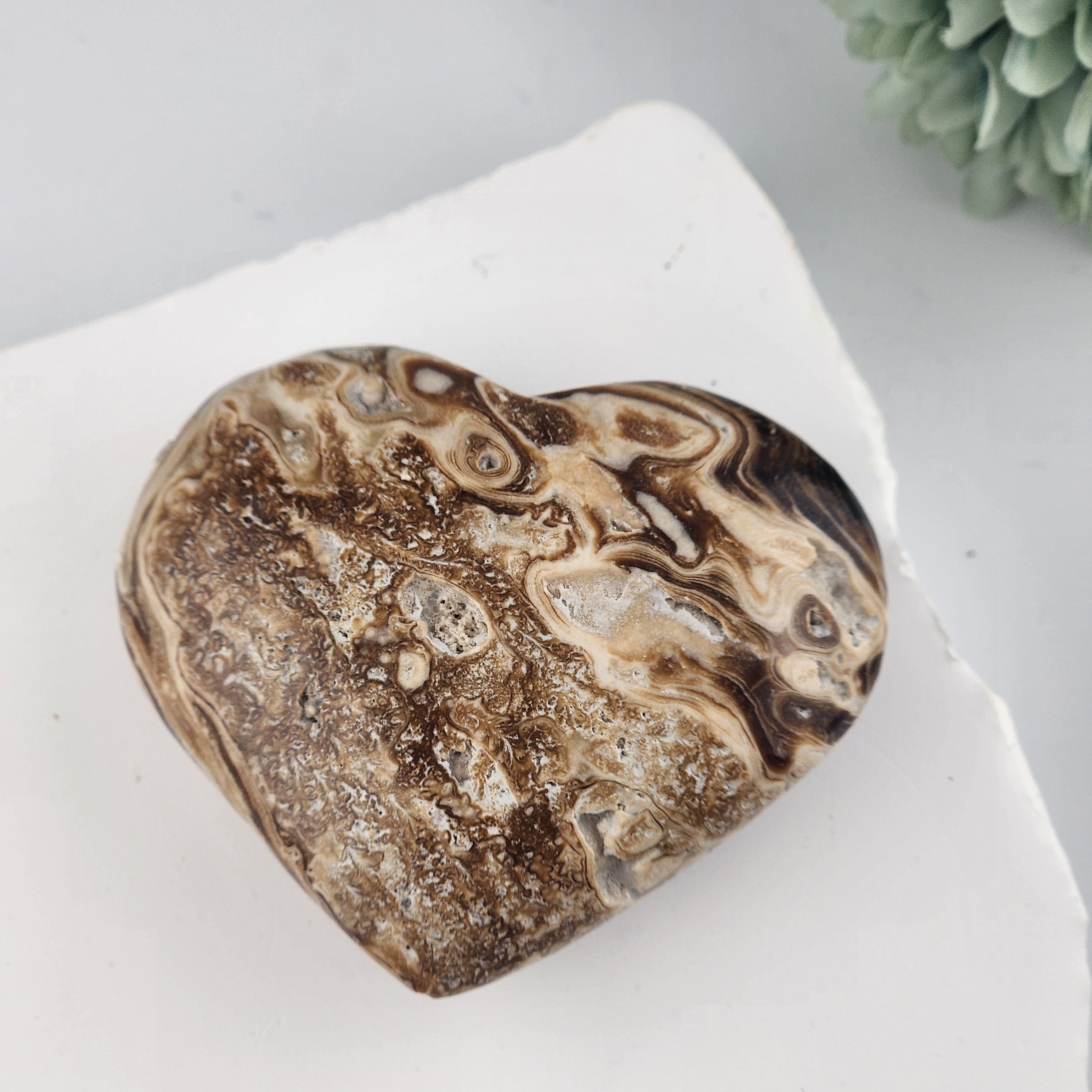Chocolate Calcite Heart