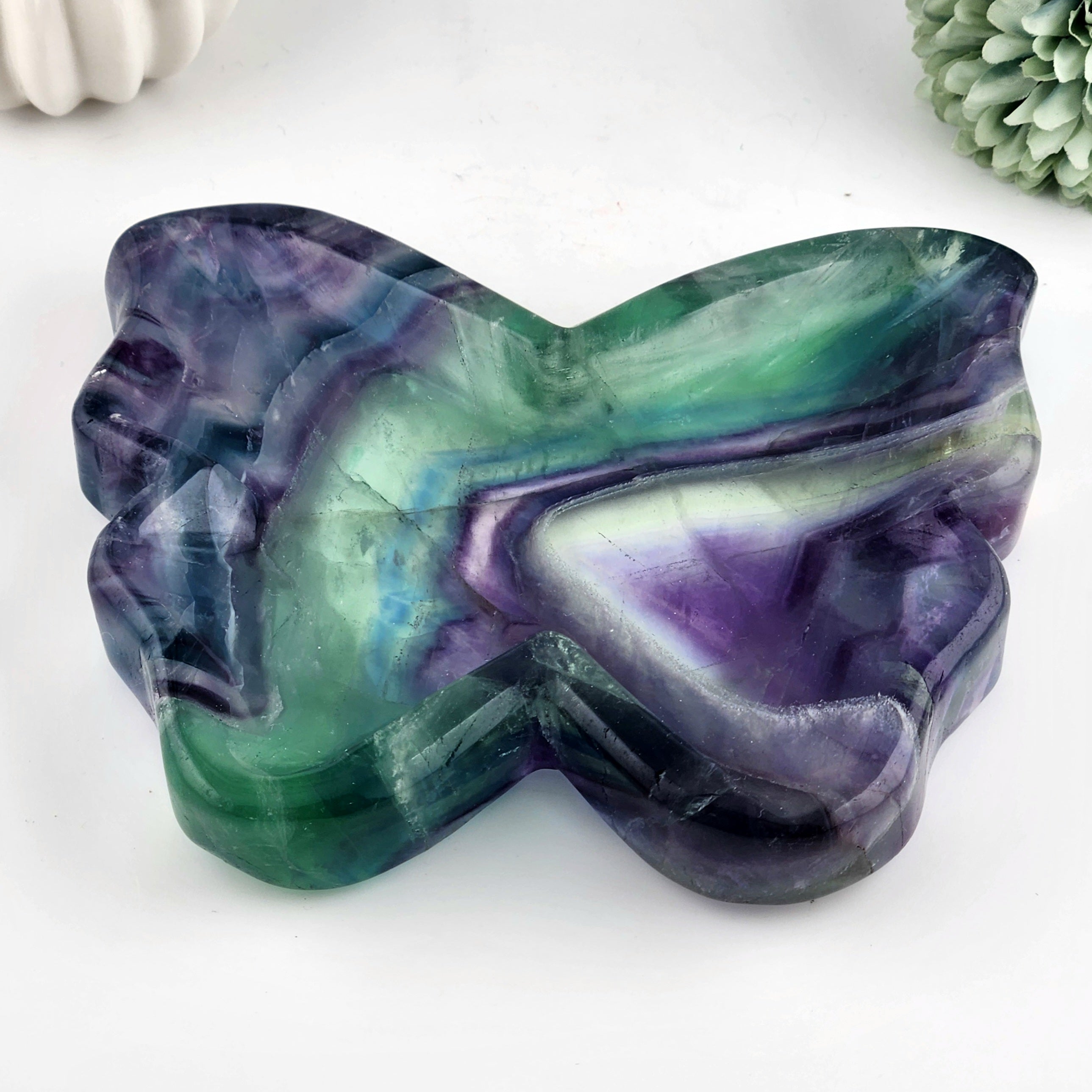 Fluorite Butterfly Bowl