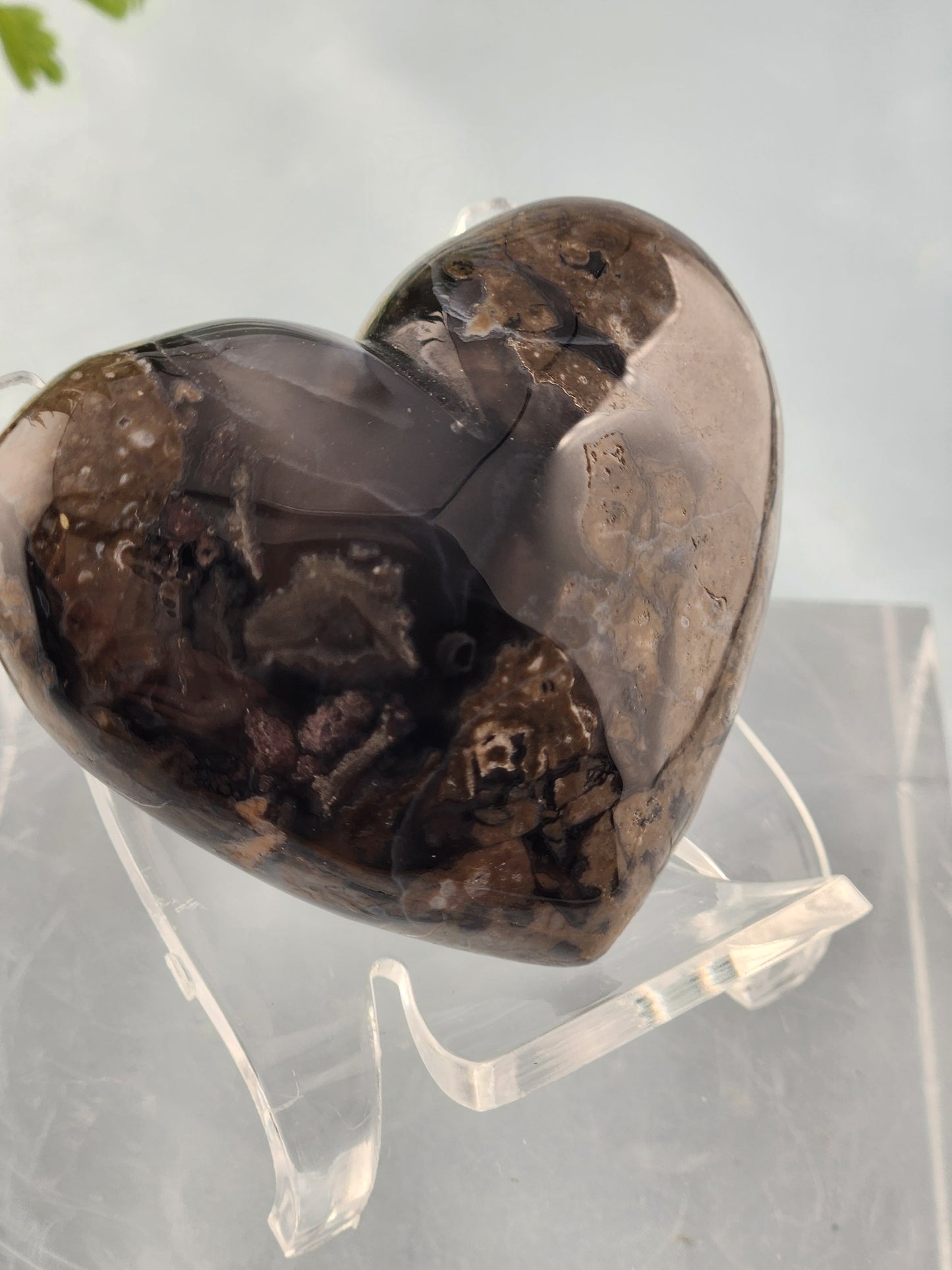 Volcanic Agate Heart