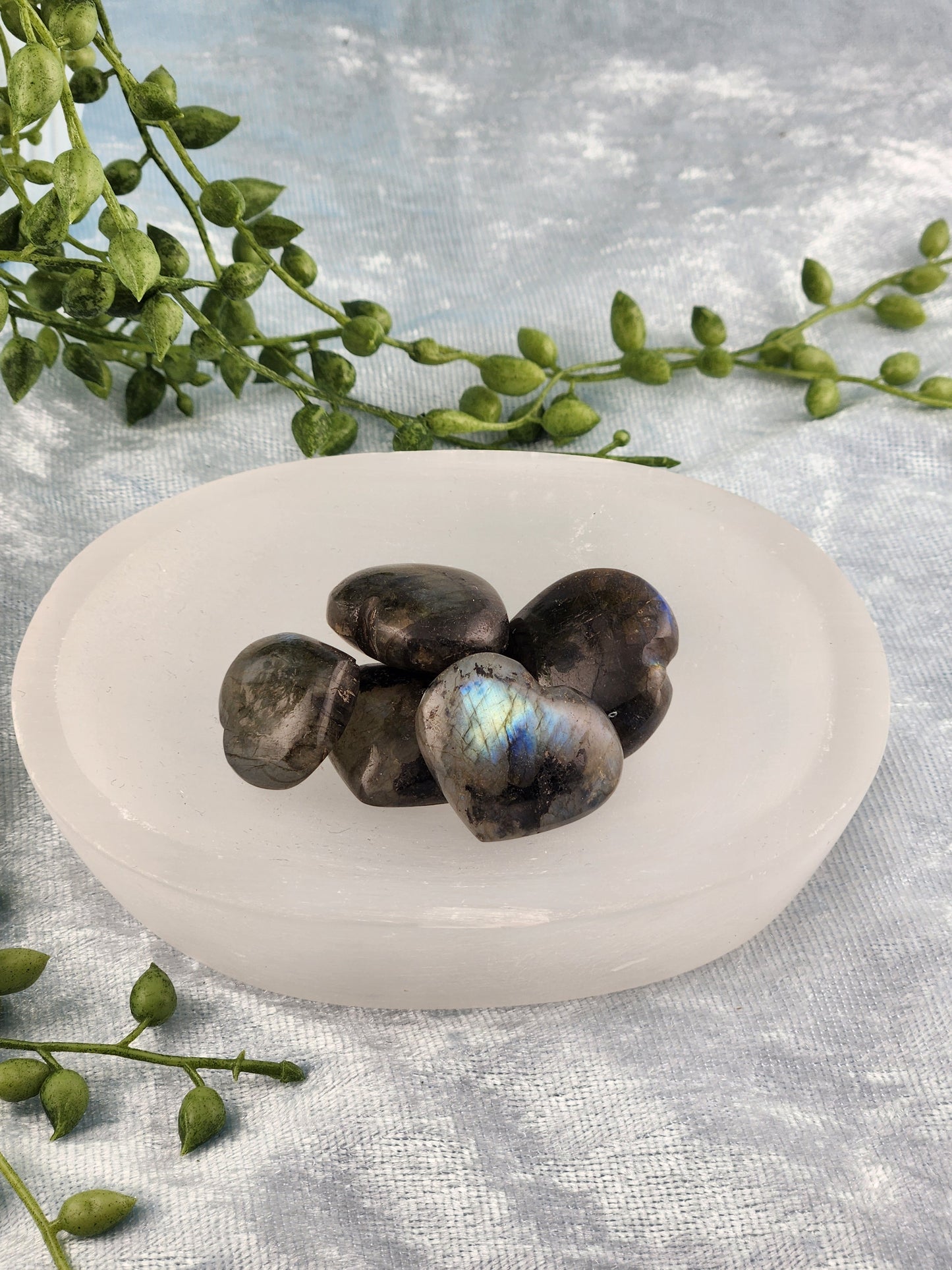 Selenite Oval Bowl