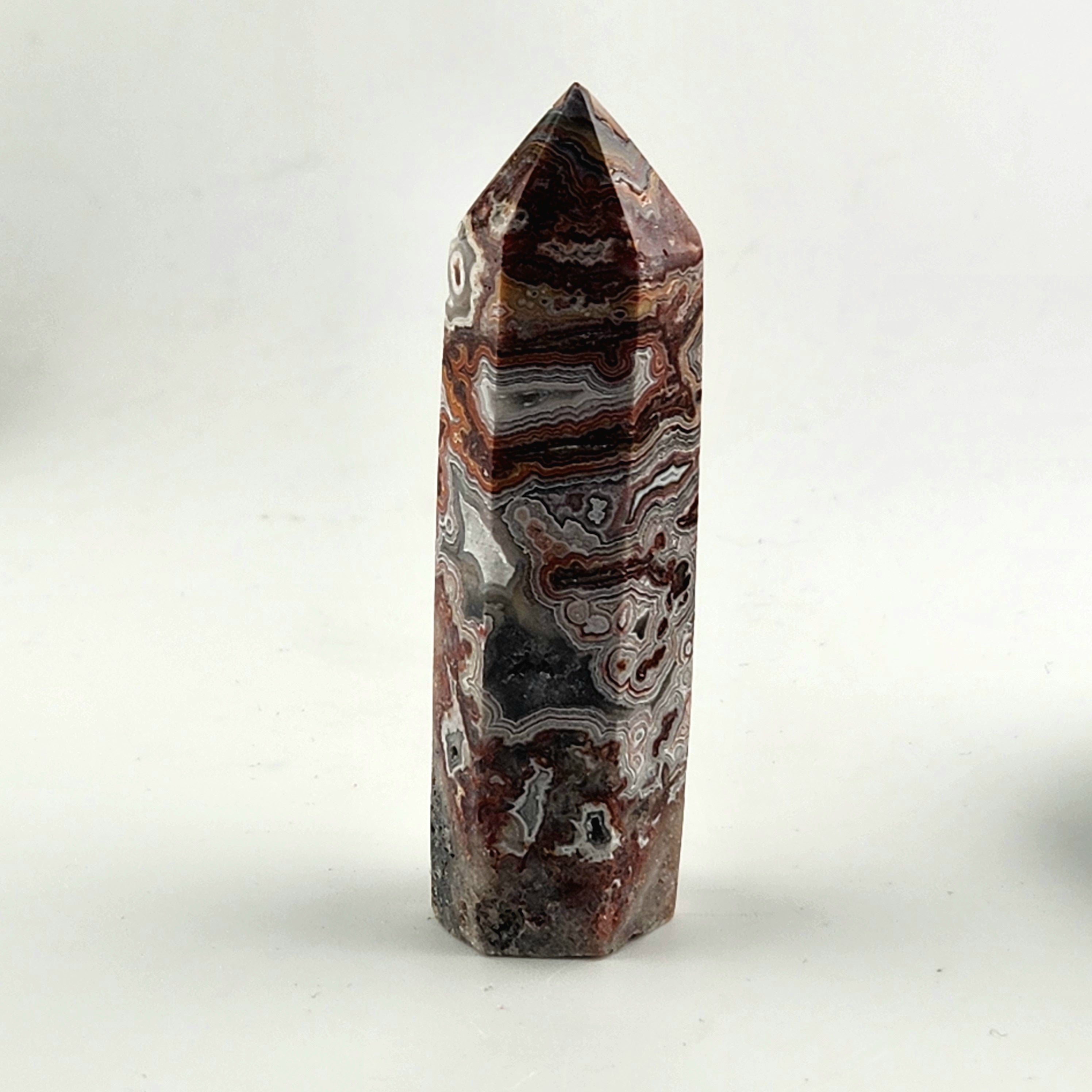 Mexican Crazy Lace Agate Tower