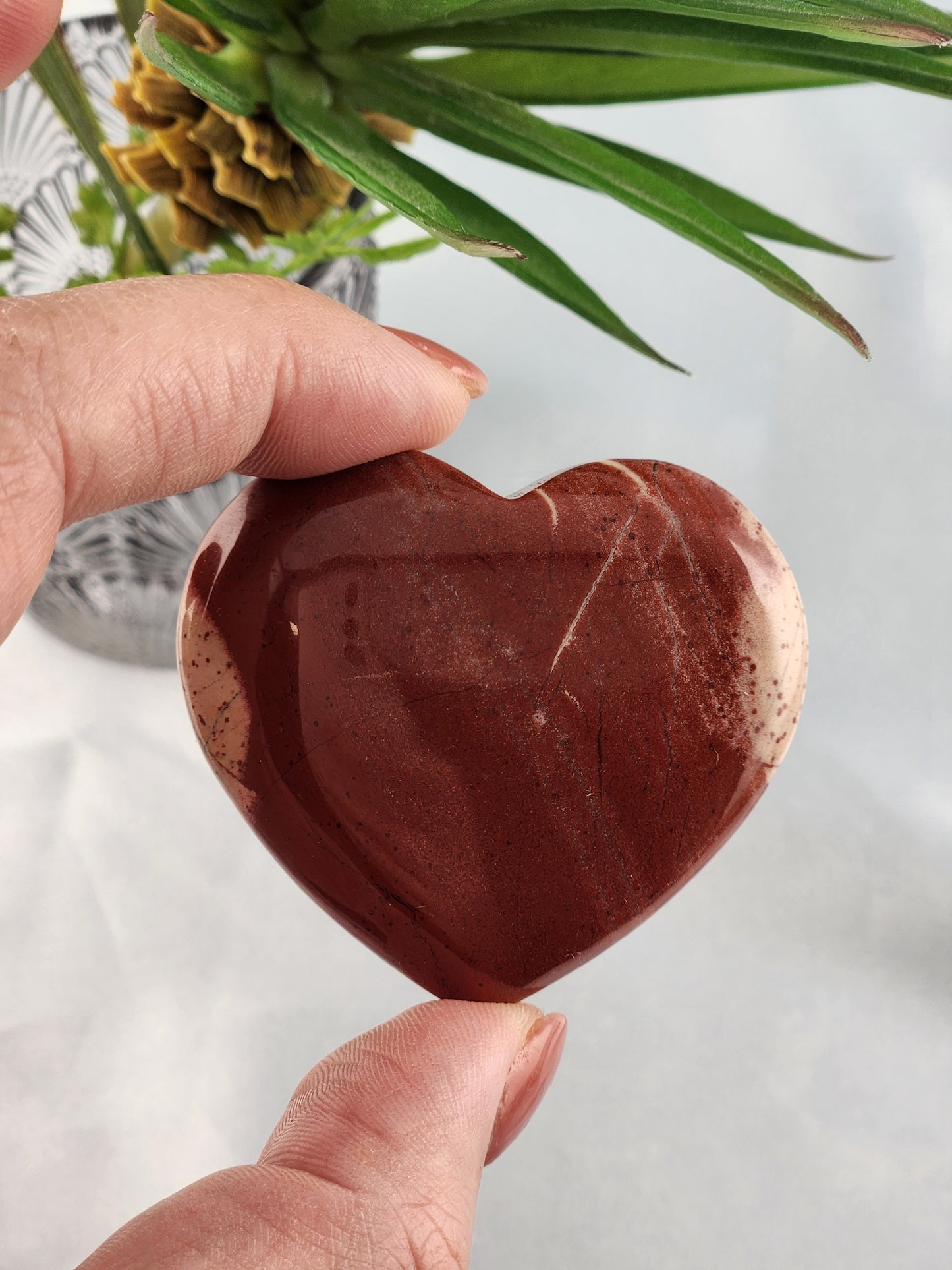 Red Jasper Heart