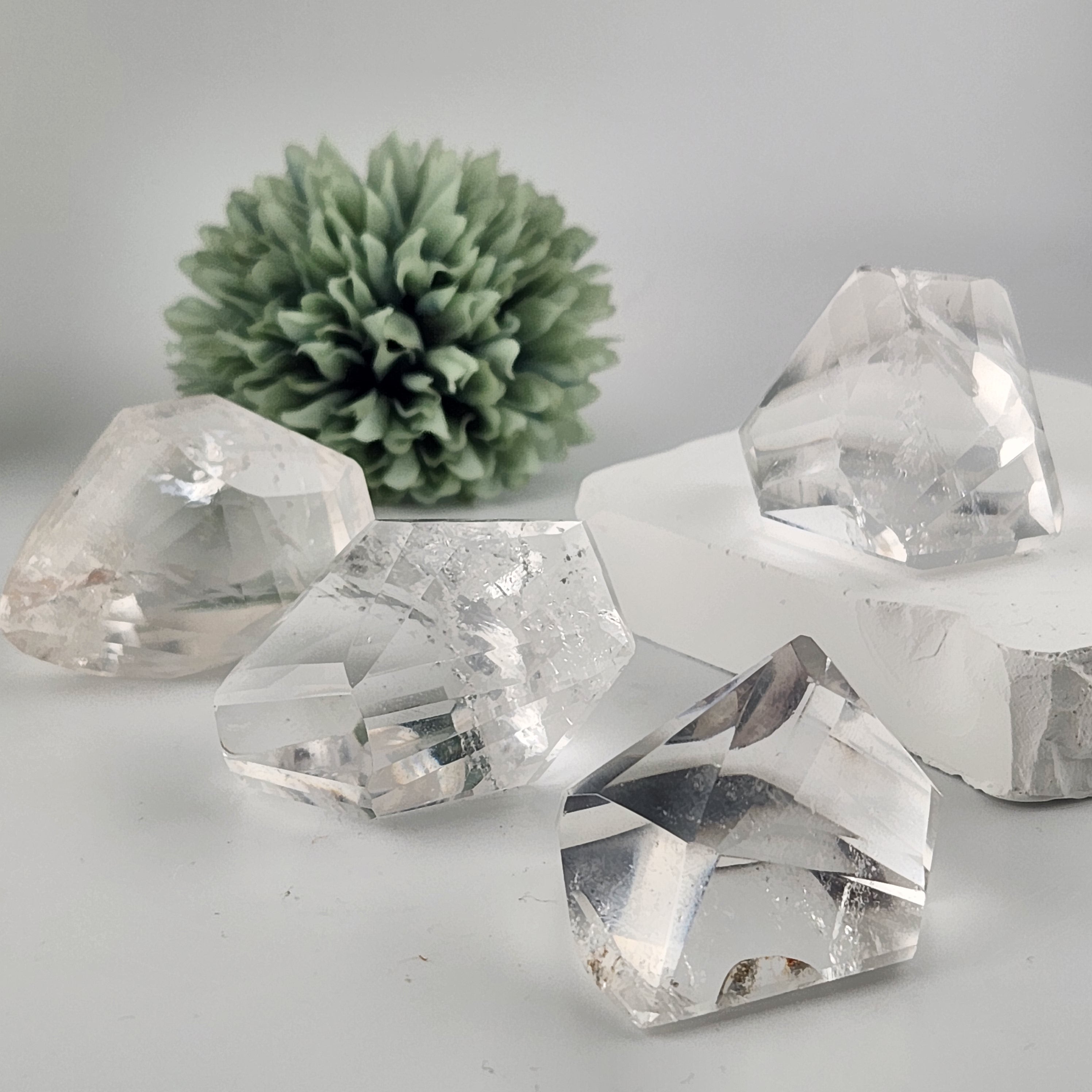 Faceted Brazilian Clear Quartz Freeform (small)