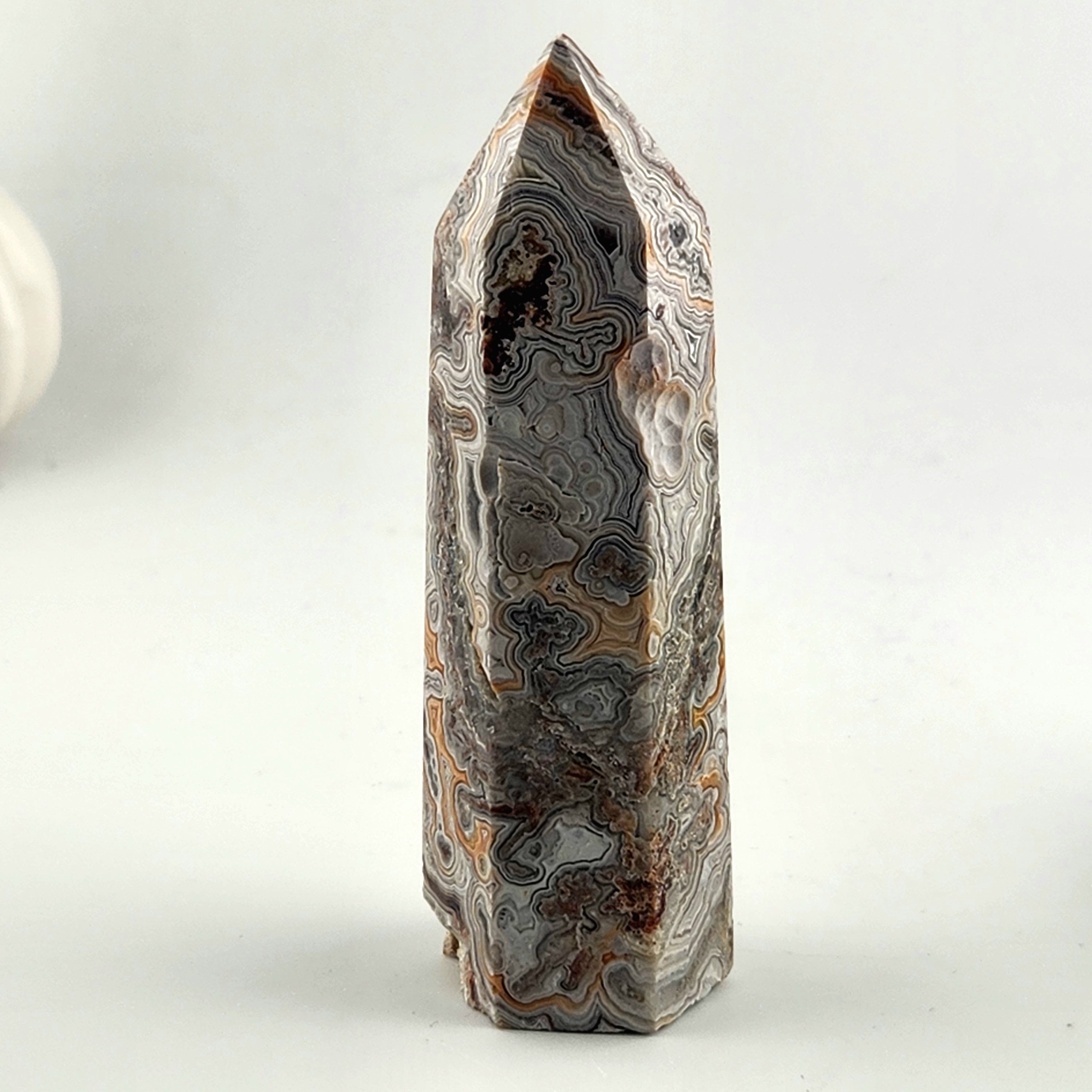 Mexican Crazy Lace Agate Tower