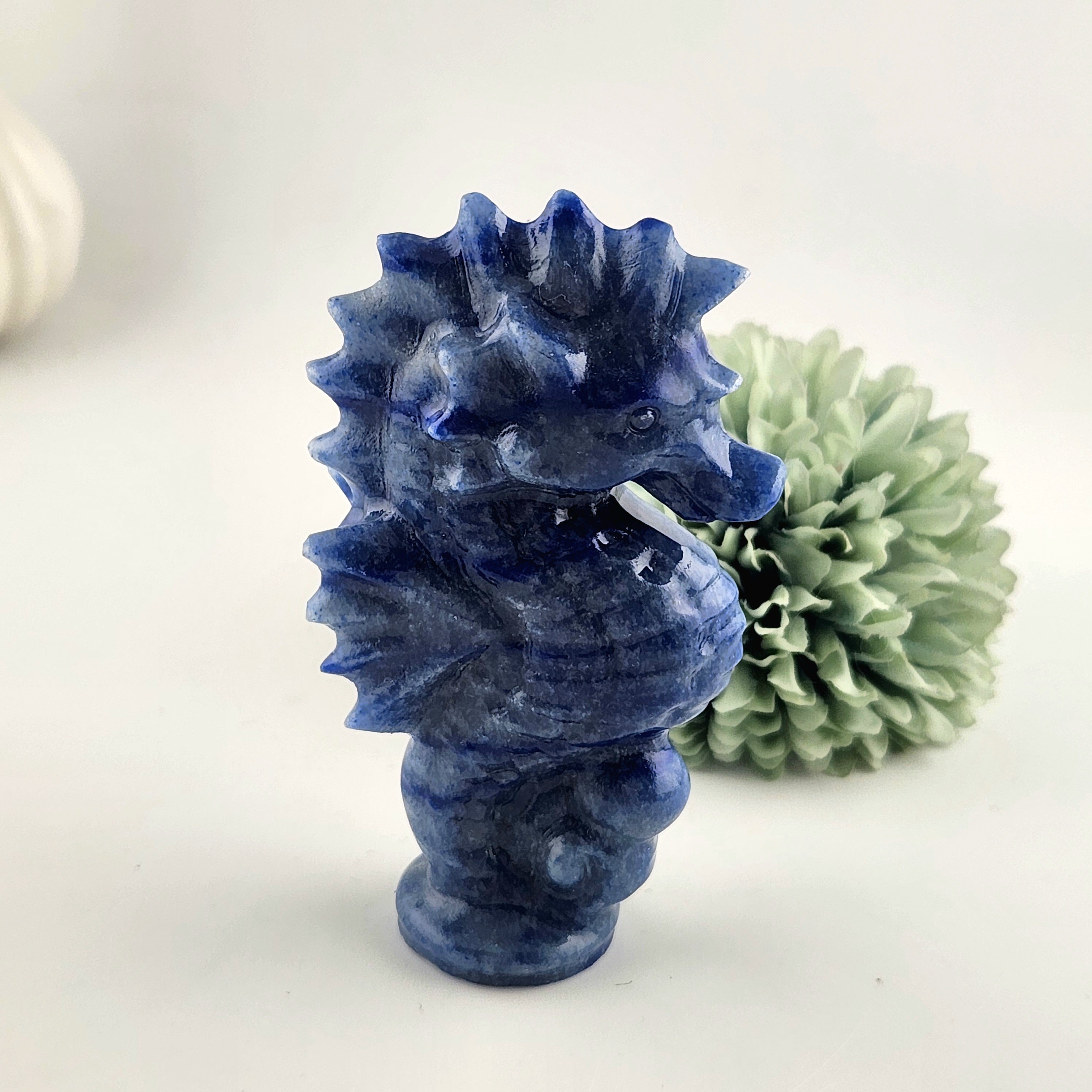 Blue Aventurine Seahorse
