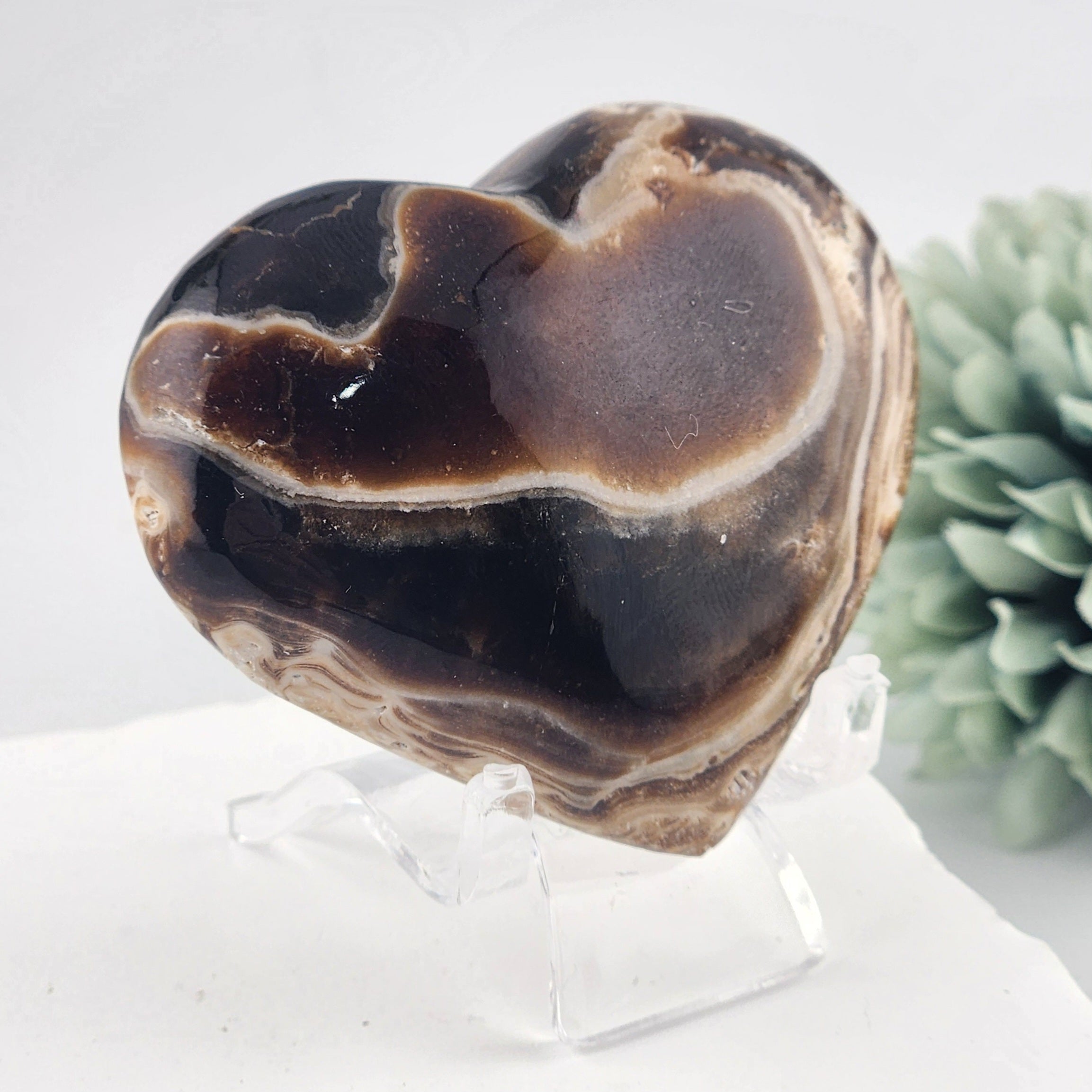 Chocolate Calcite Heart