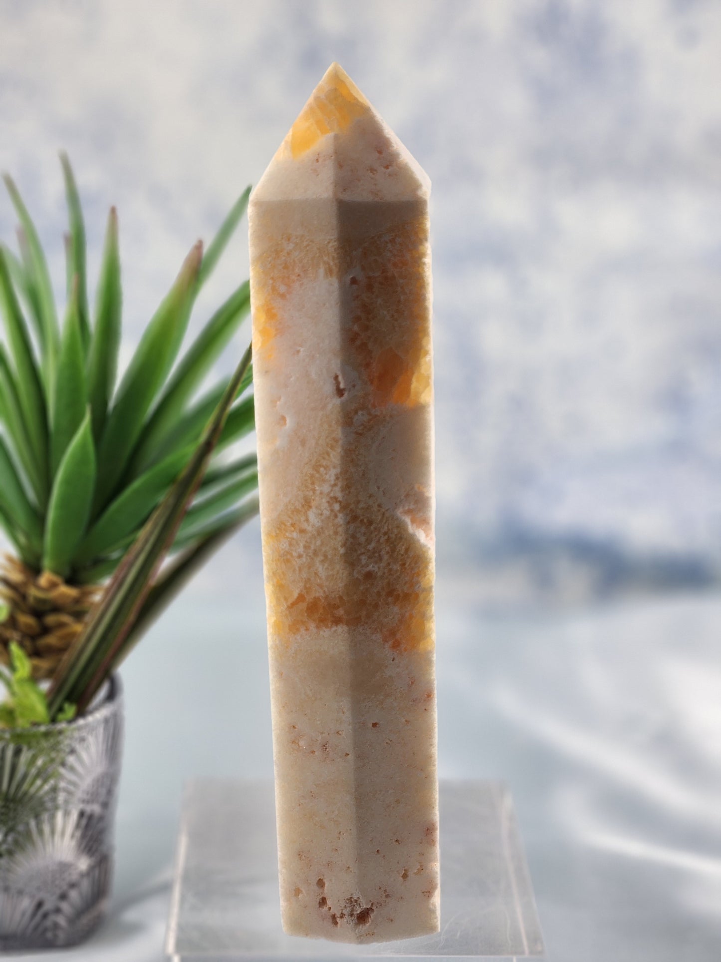 Orange Calcite XL Tower