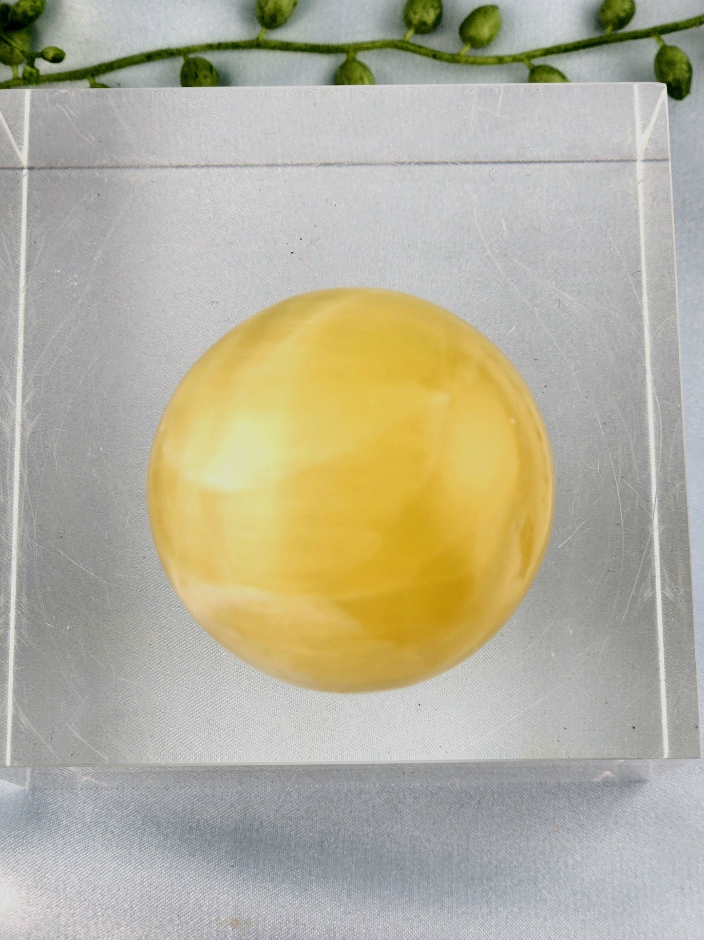 Lemon Calcite Sphere