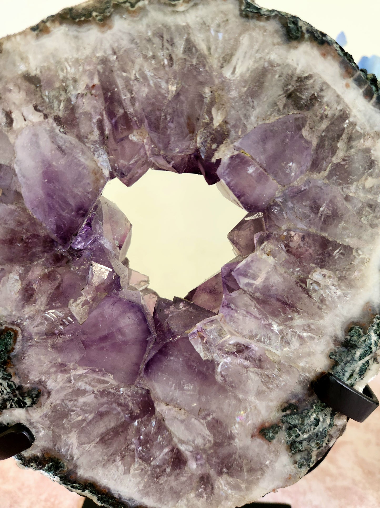 Brazilian Amethyst Portal on Custom Stand - "Harmony"