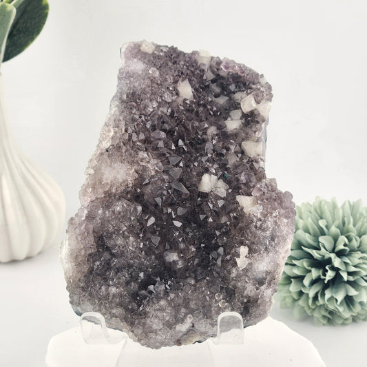 Amethyst With Calcite Inclusions