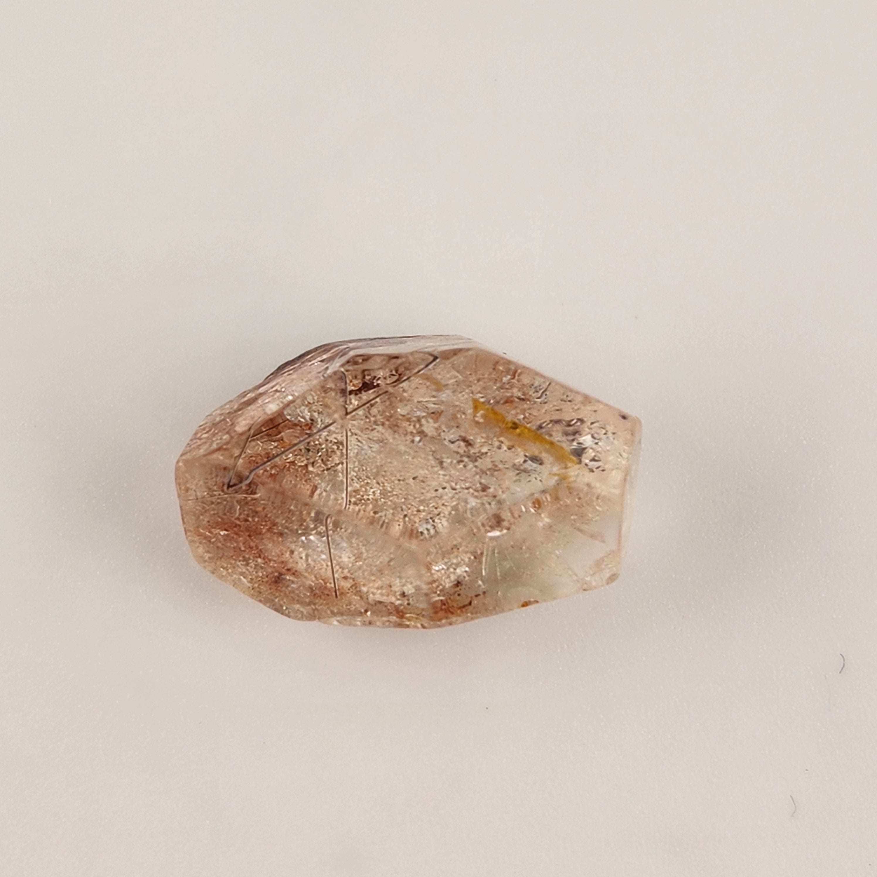 Mini Silver + Black Rutile Quartz Freeform
