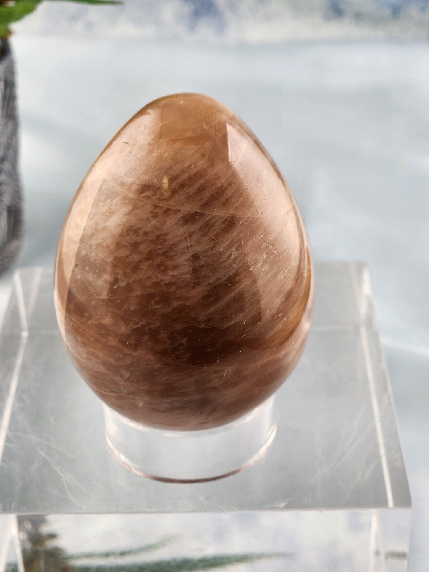 Peach Moonstone Egg