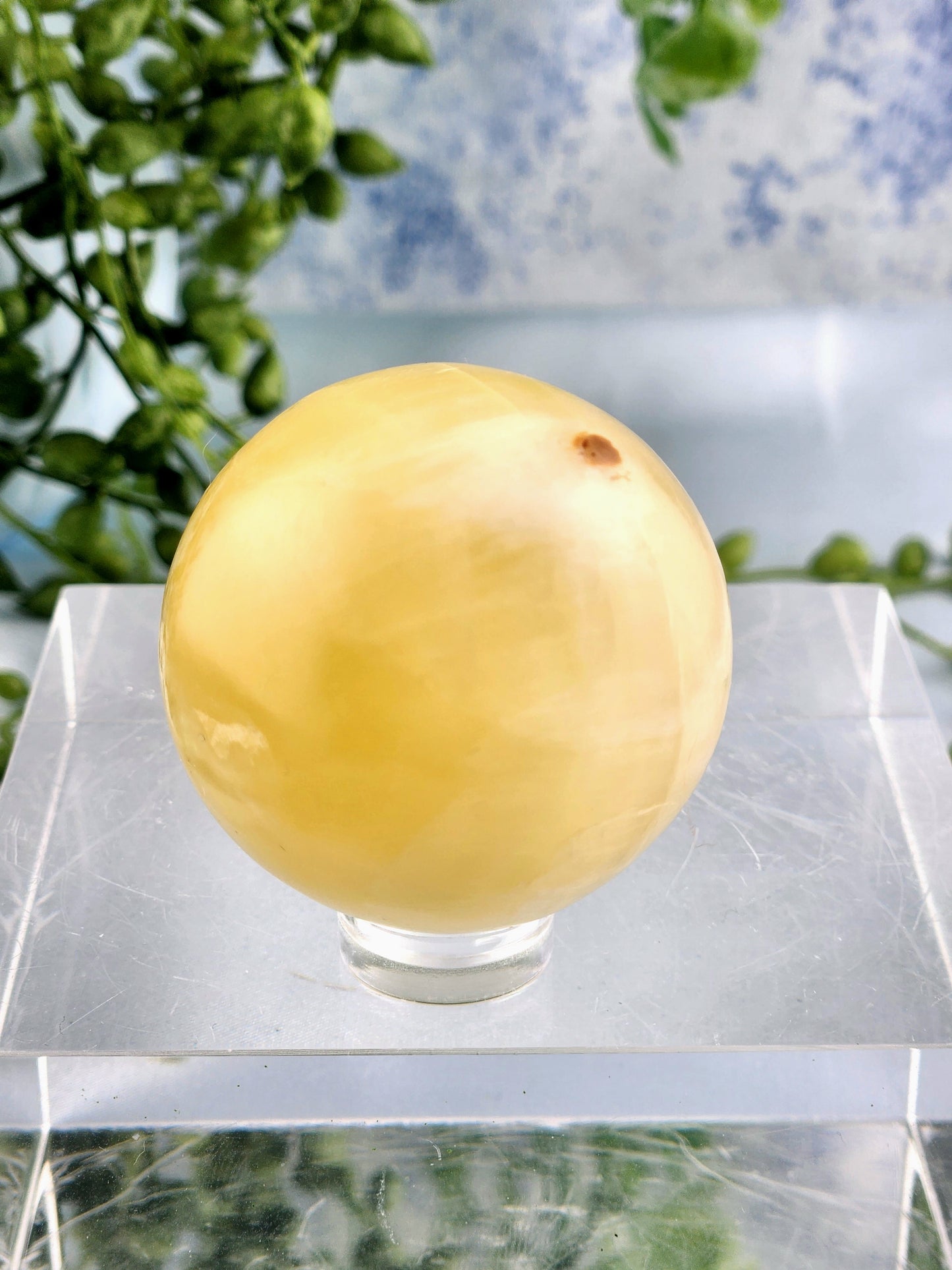 Lemon Calcite Sphere