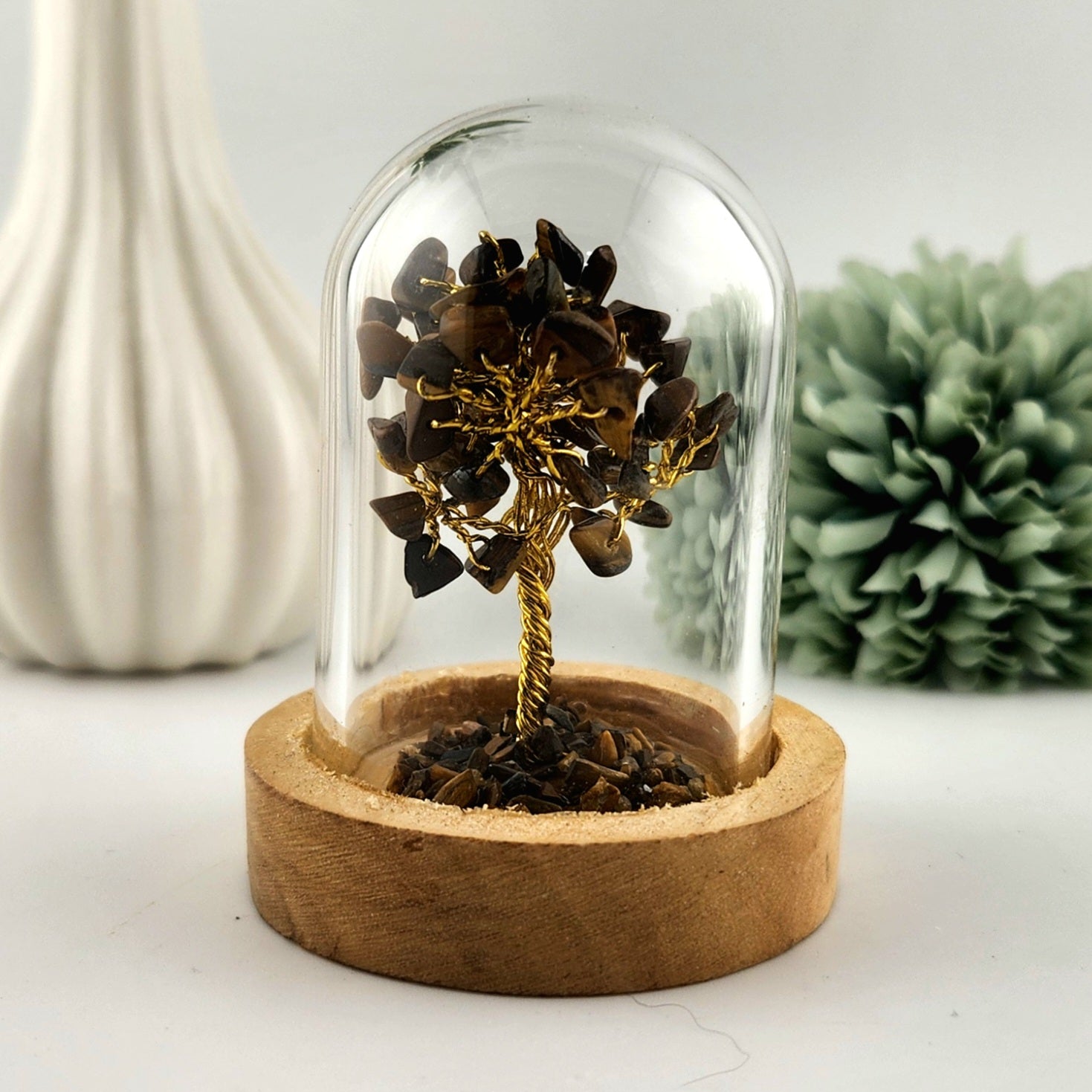 Tigers Eye Crystal Chip Tree