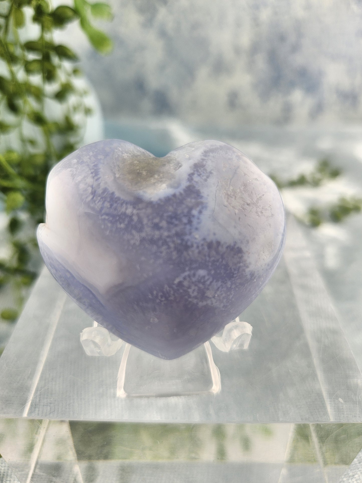 Blue Lace Agate Heart