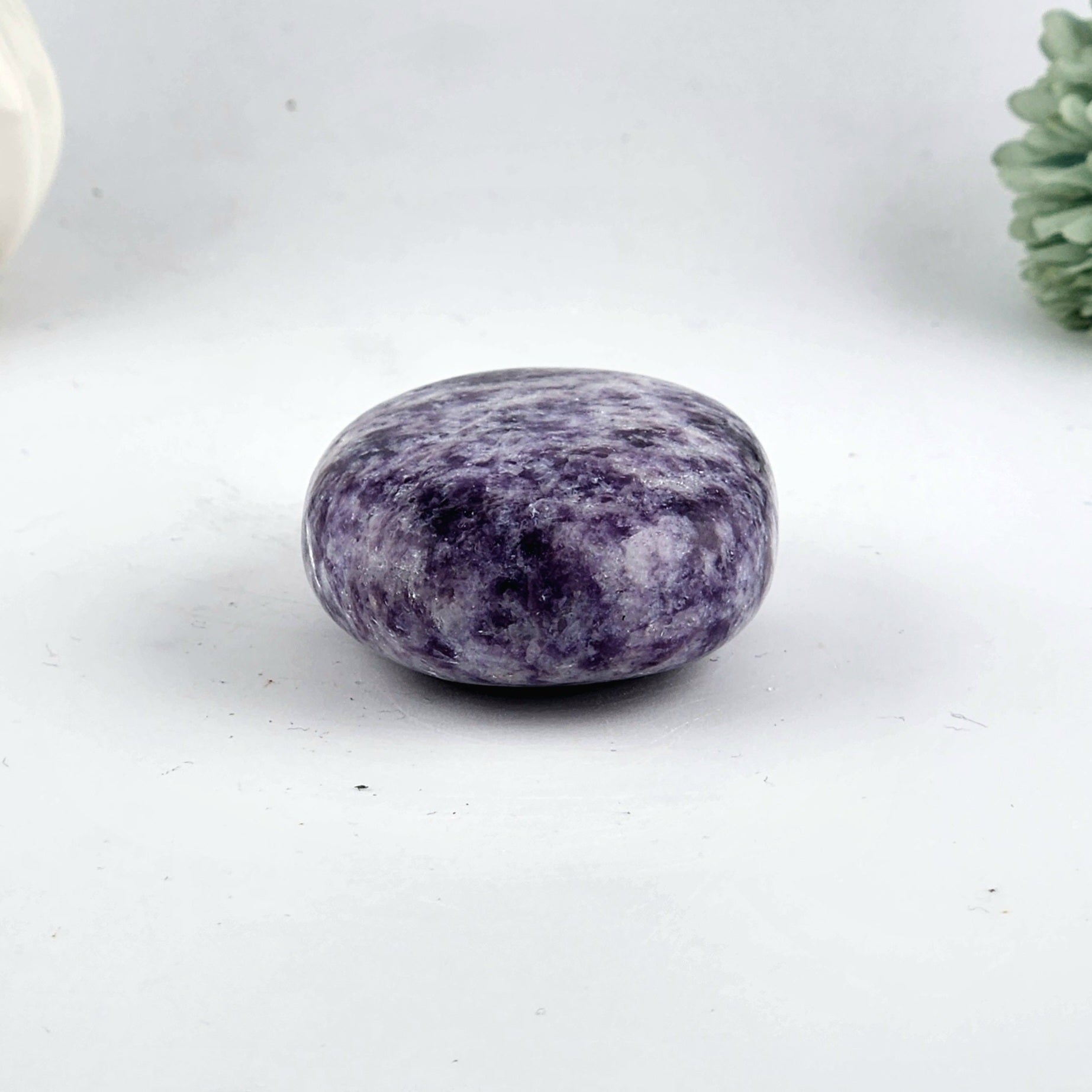 Lepidiolite Palm Stone