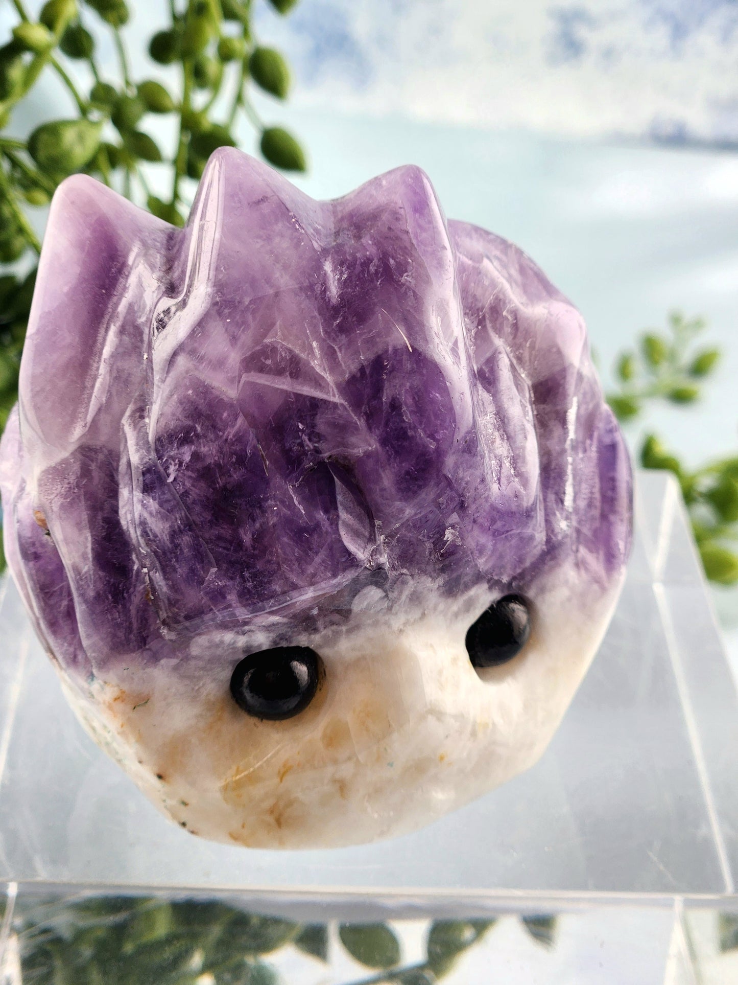 Polished Amethyst Carving