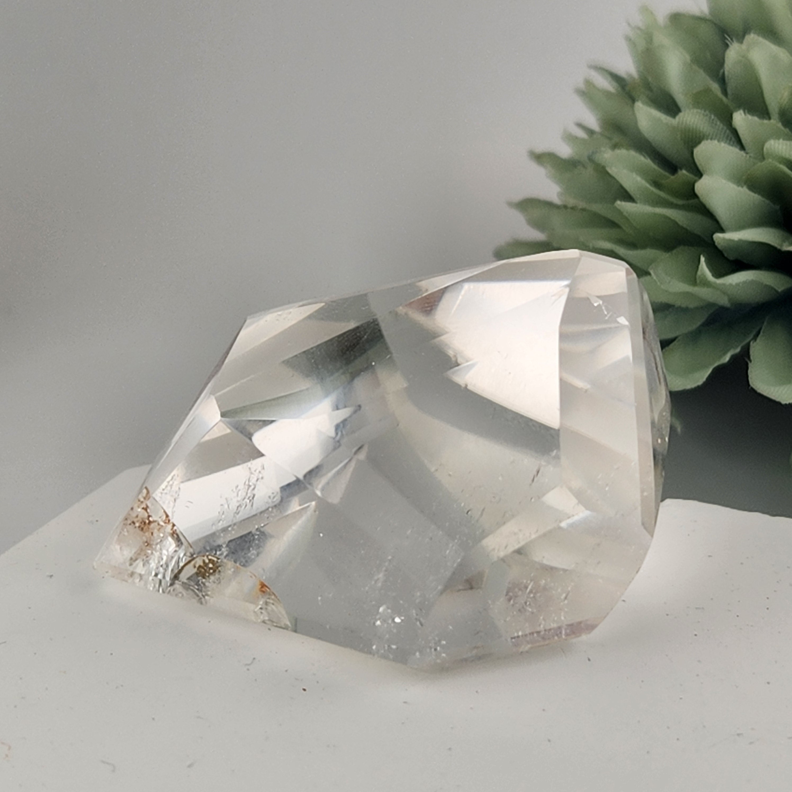 Faceted Brazilian Clear Quartz Freeform (small)