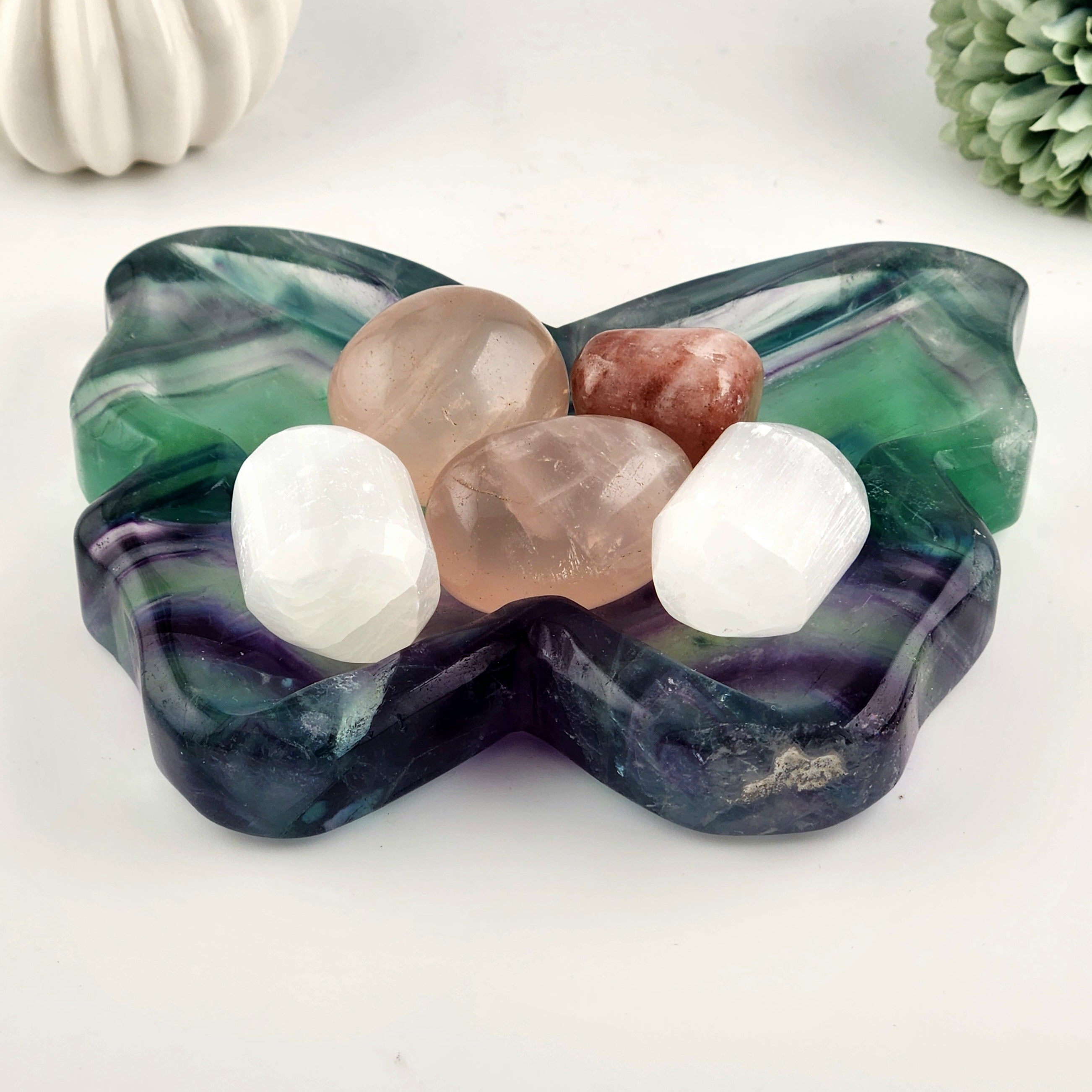 Fluorite Butterfly Bowl