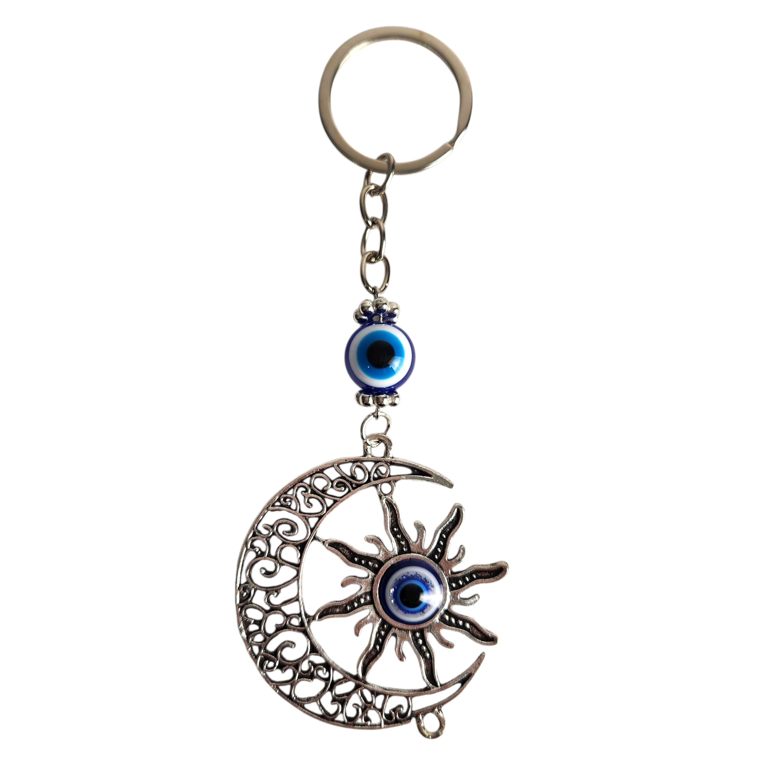 Evil Eye Keychain - Moon + Sun