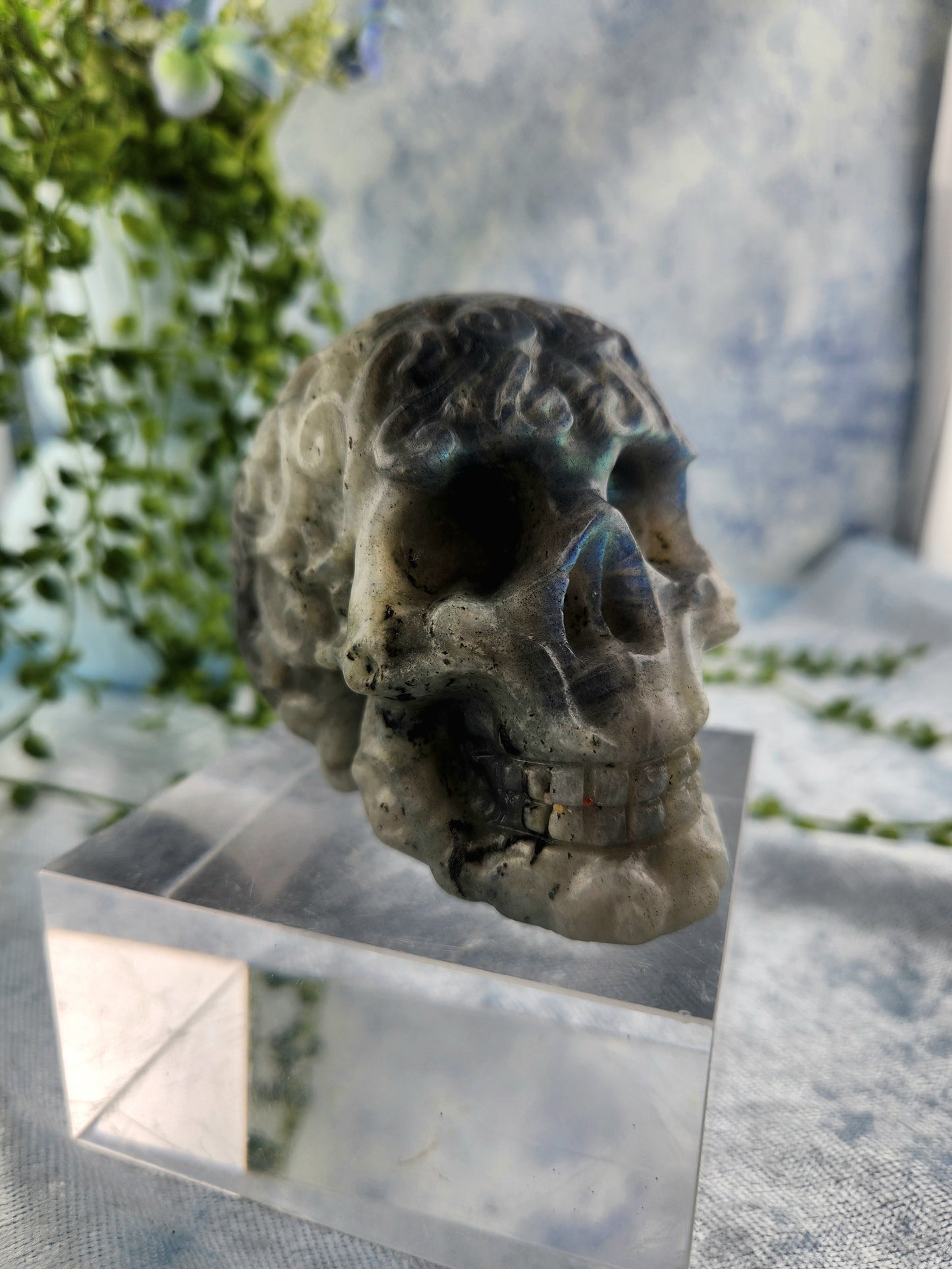 Labradorite Skull