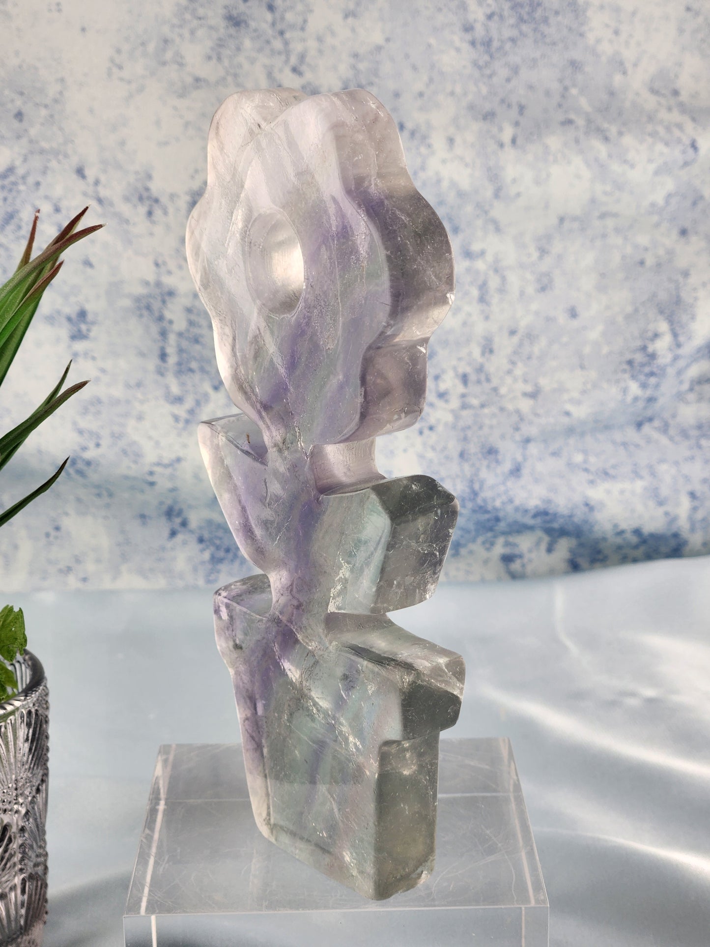 Fluorite Flower Pot