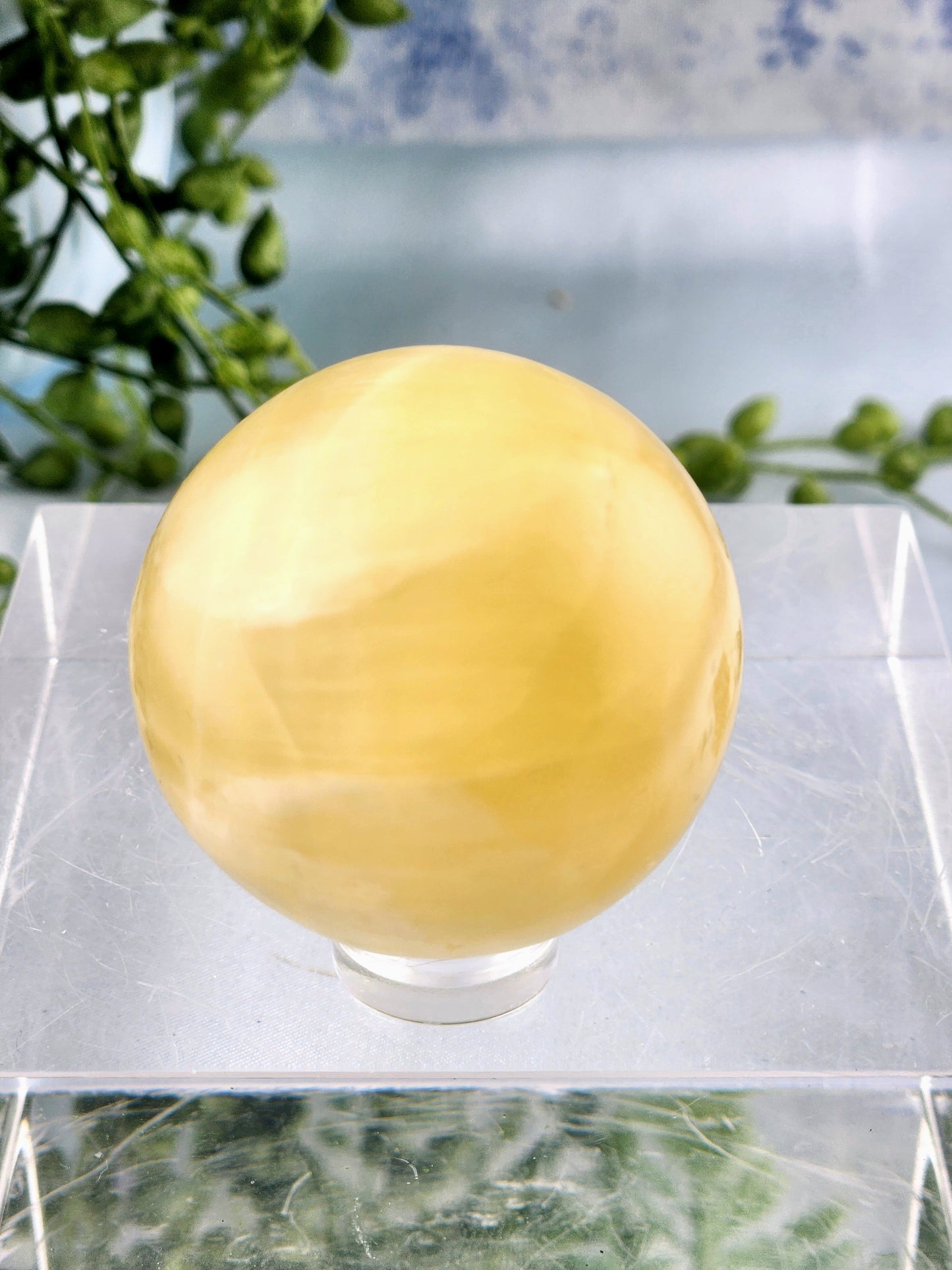 Lemon Calcite Sphere