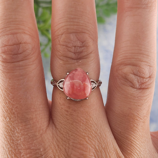 Rhodochrosite Ring