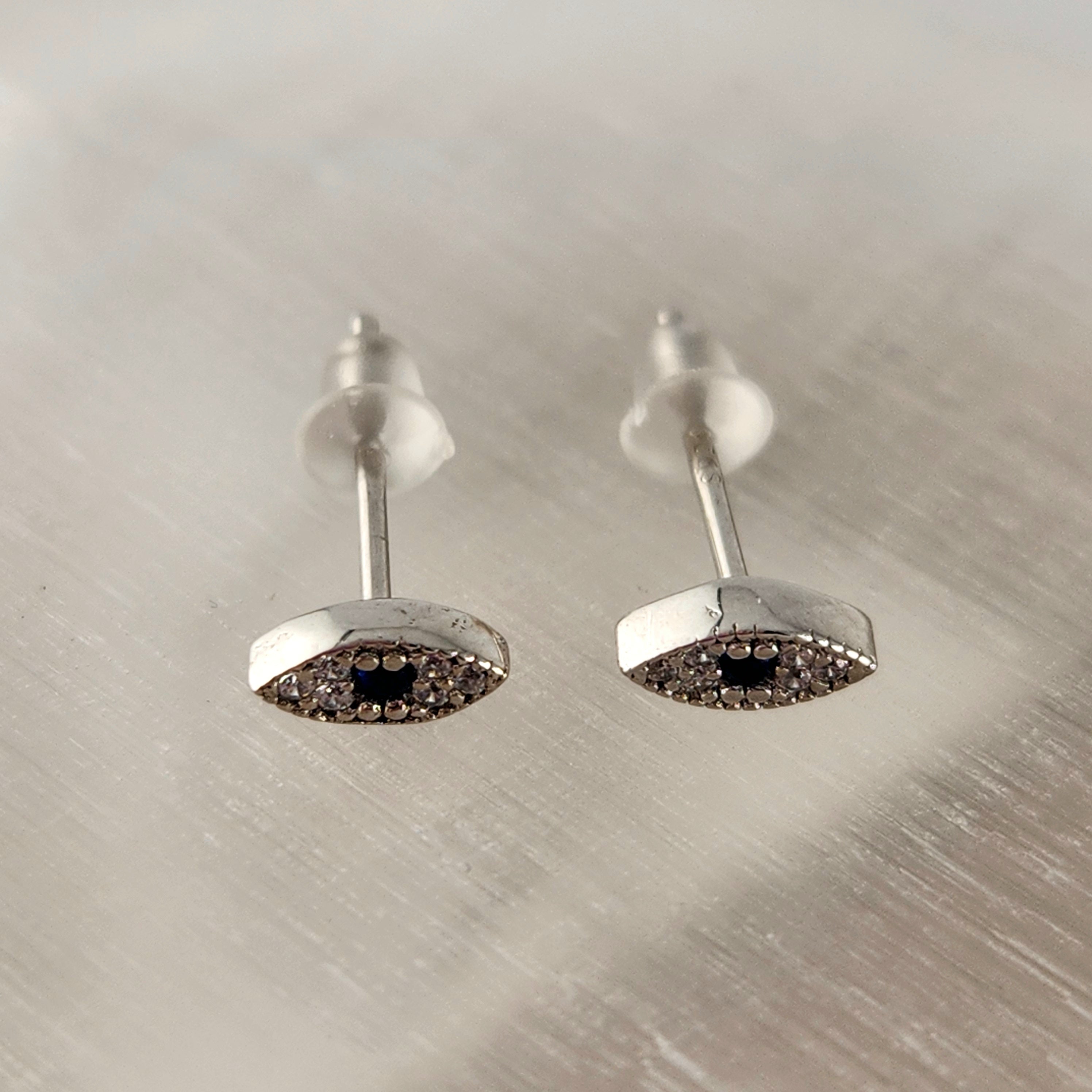 Evil Eye Mini Stud - Silver S925