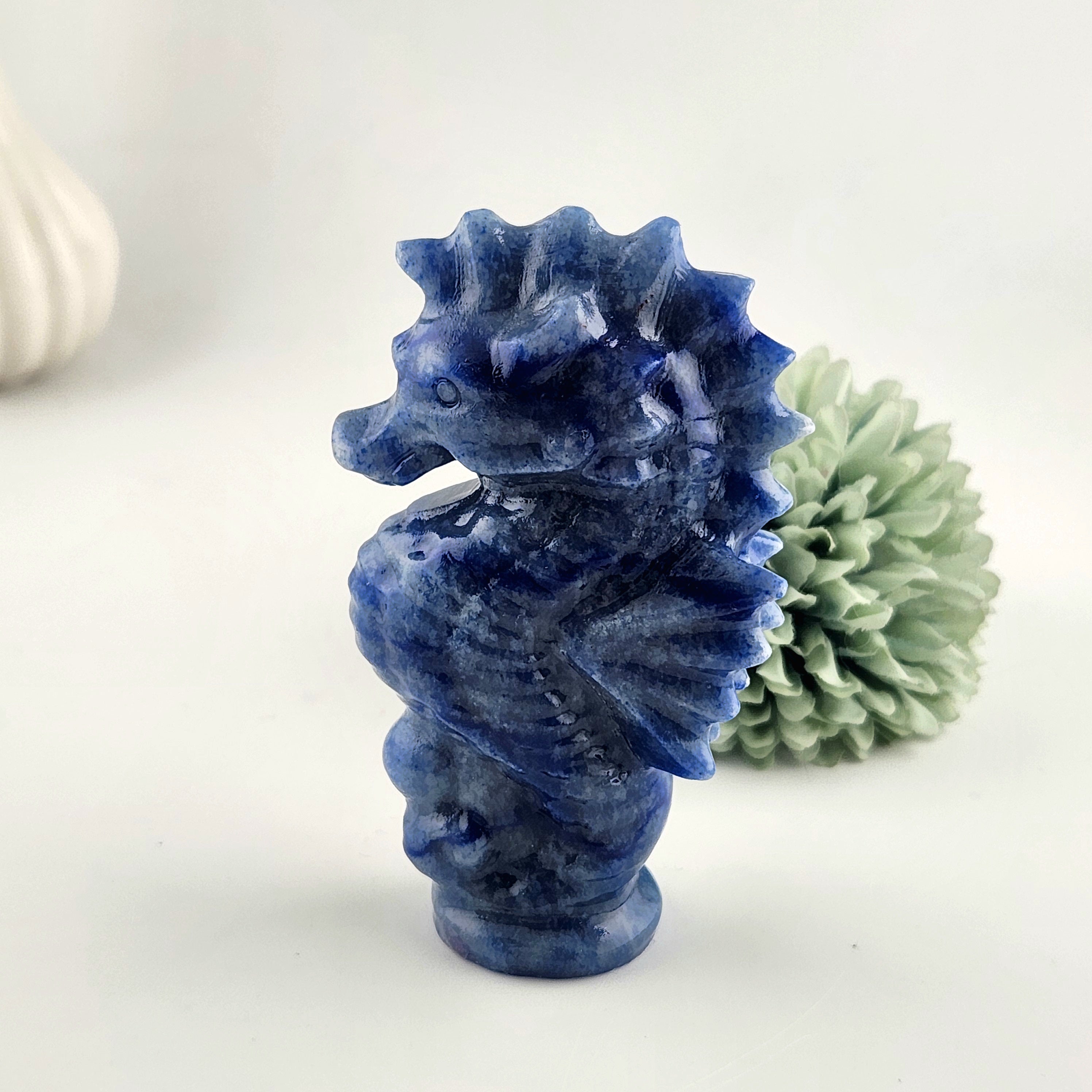 Blue Aventurine Seahorse