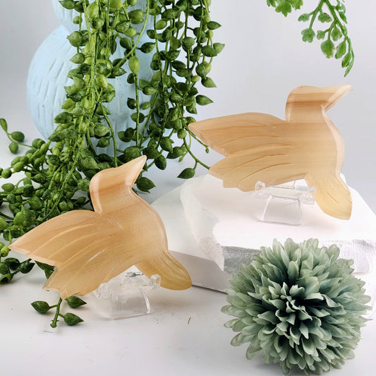 Honey Calcite Bird