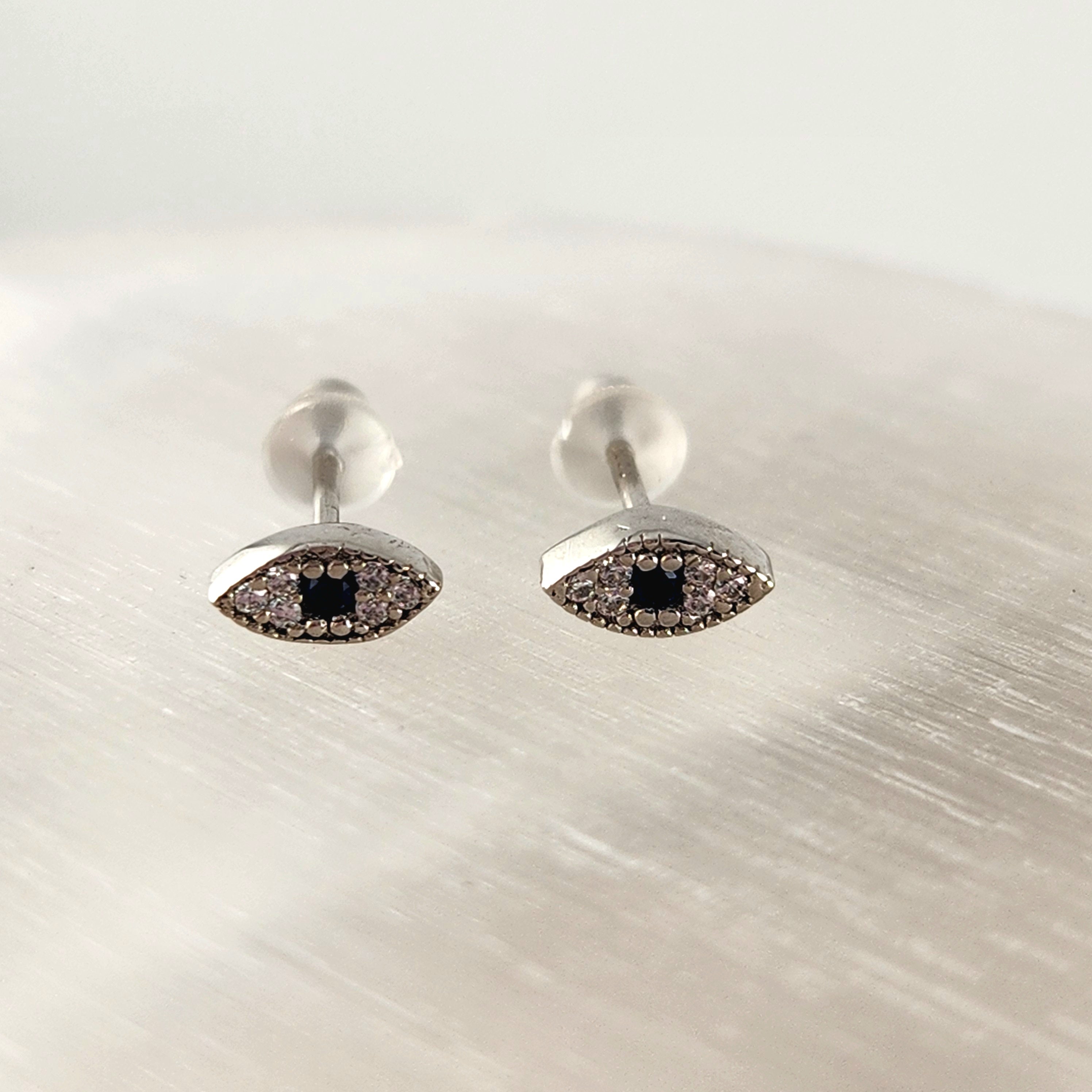 Evil Eye Mini Stud - Silver S925