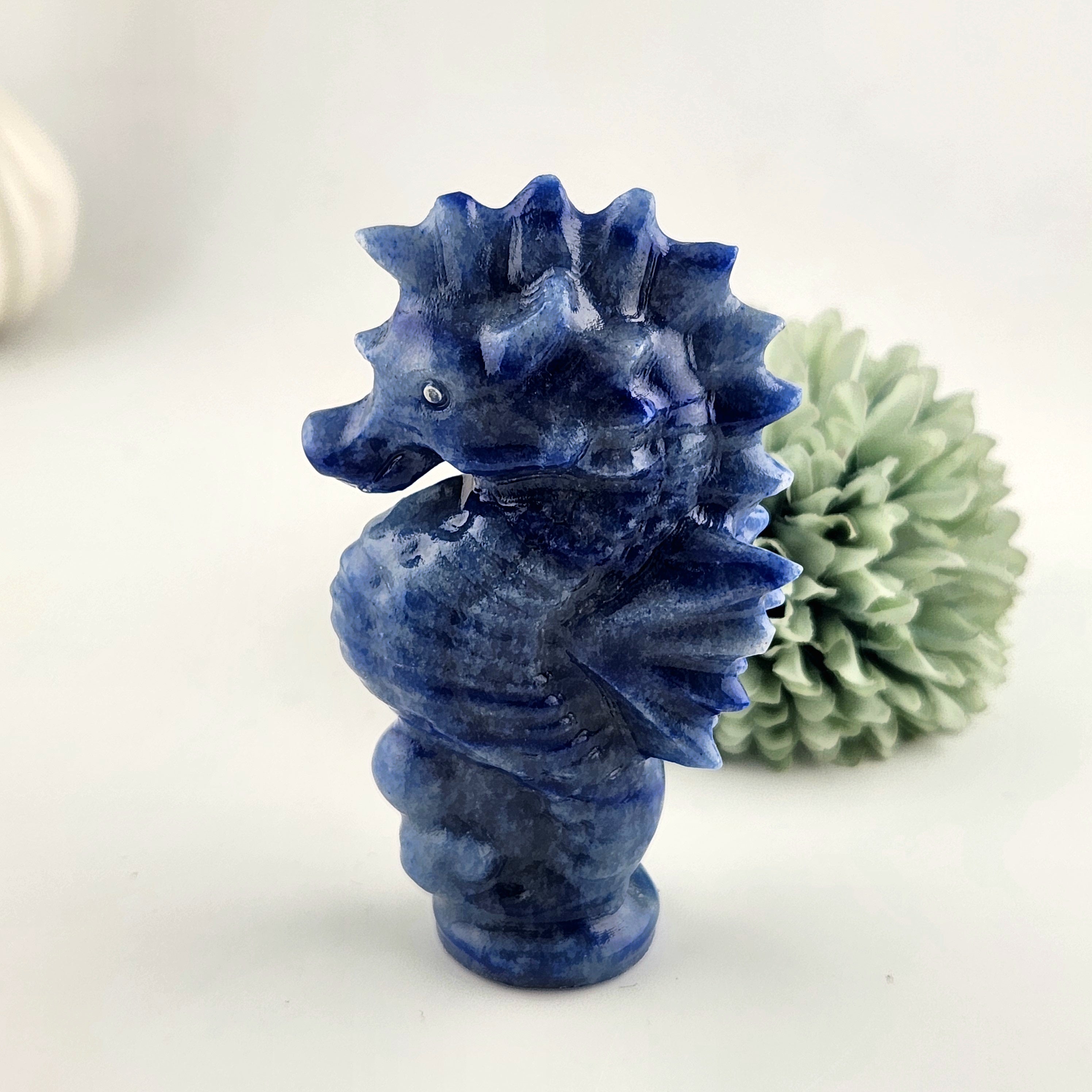 Blue Aventurine Seahorse