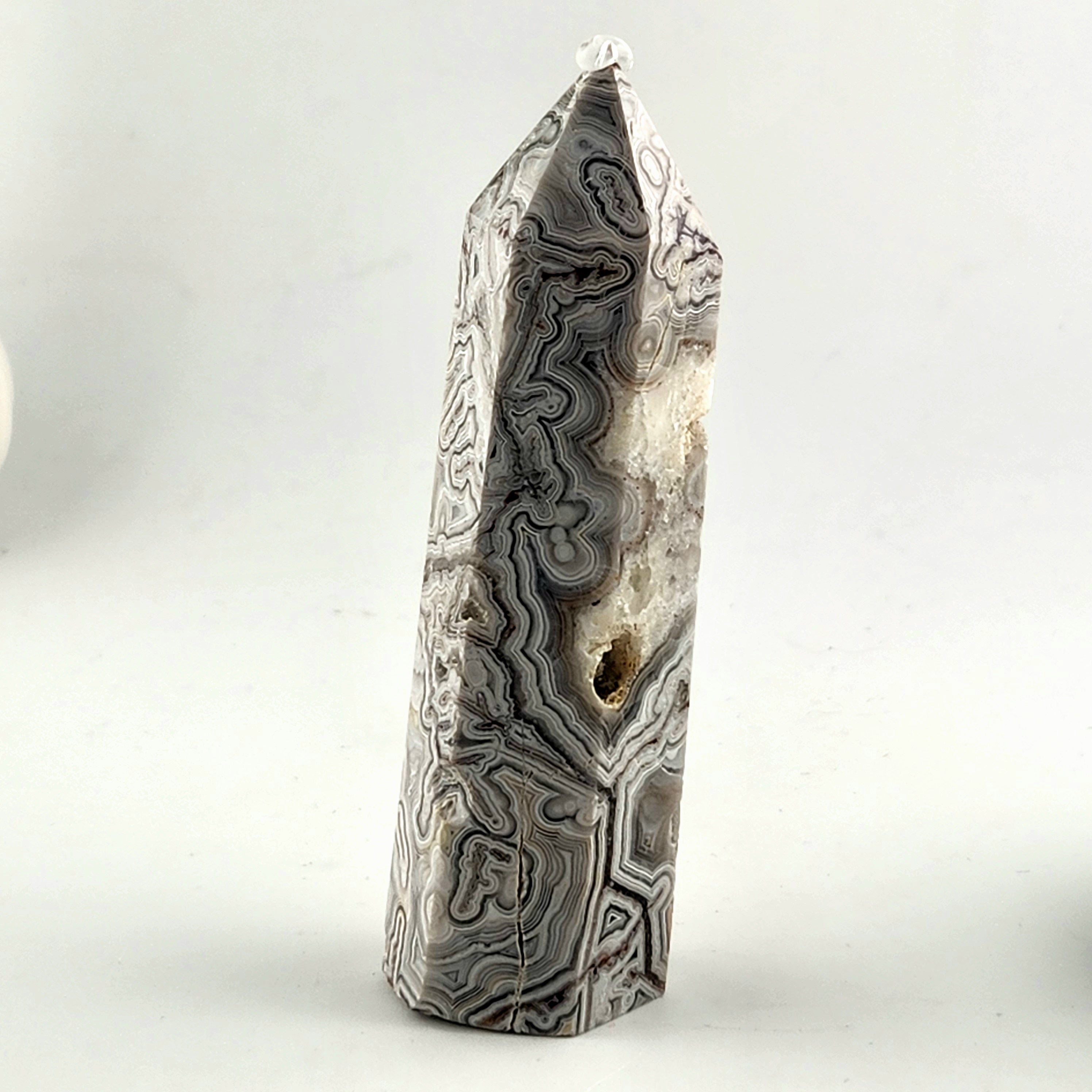 Mexican Crazy Lace Agate Tower