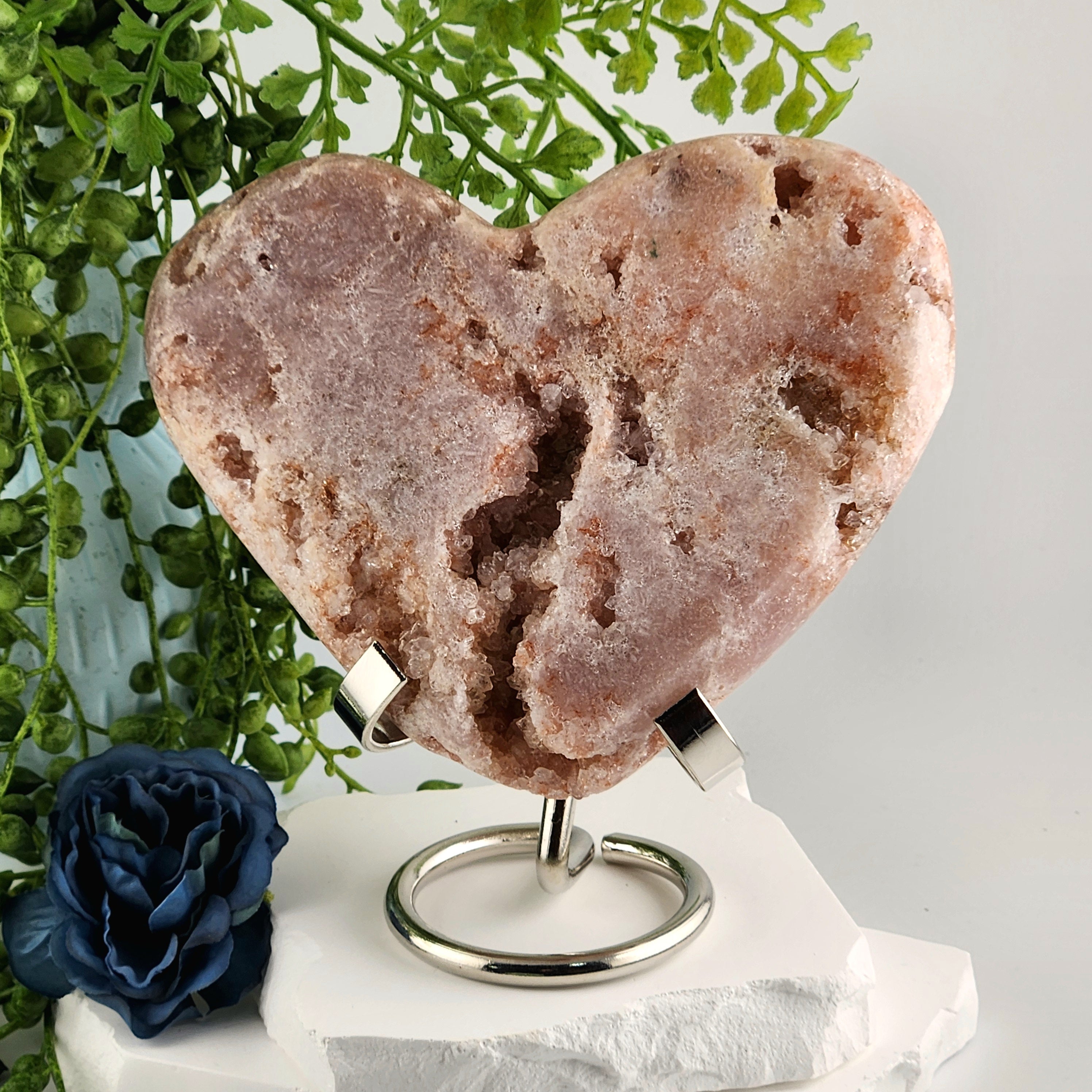Pink Amethyst Heart