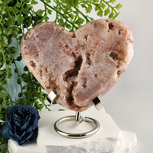 Pink Amethyst Heart