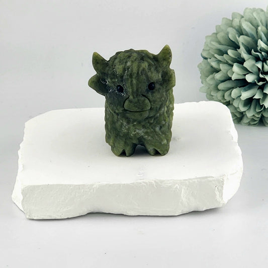 Green Jade Highland Cow
